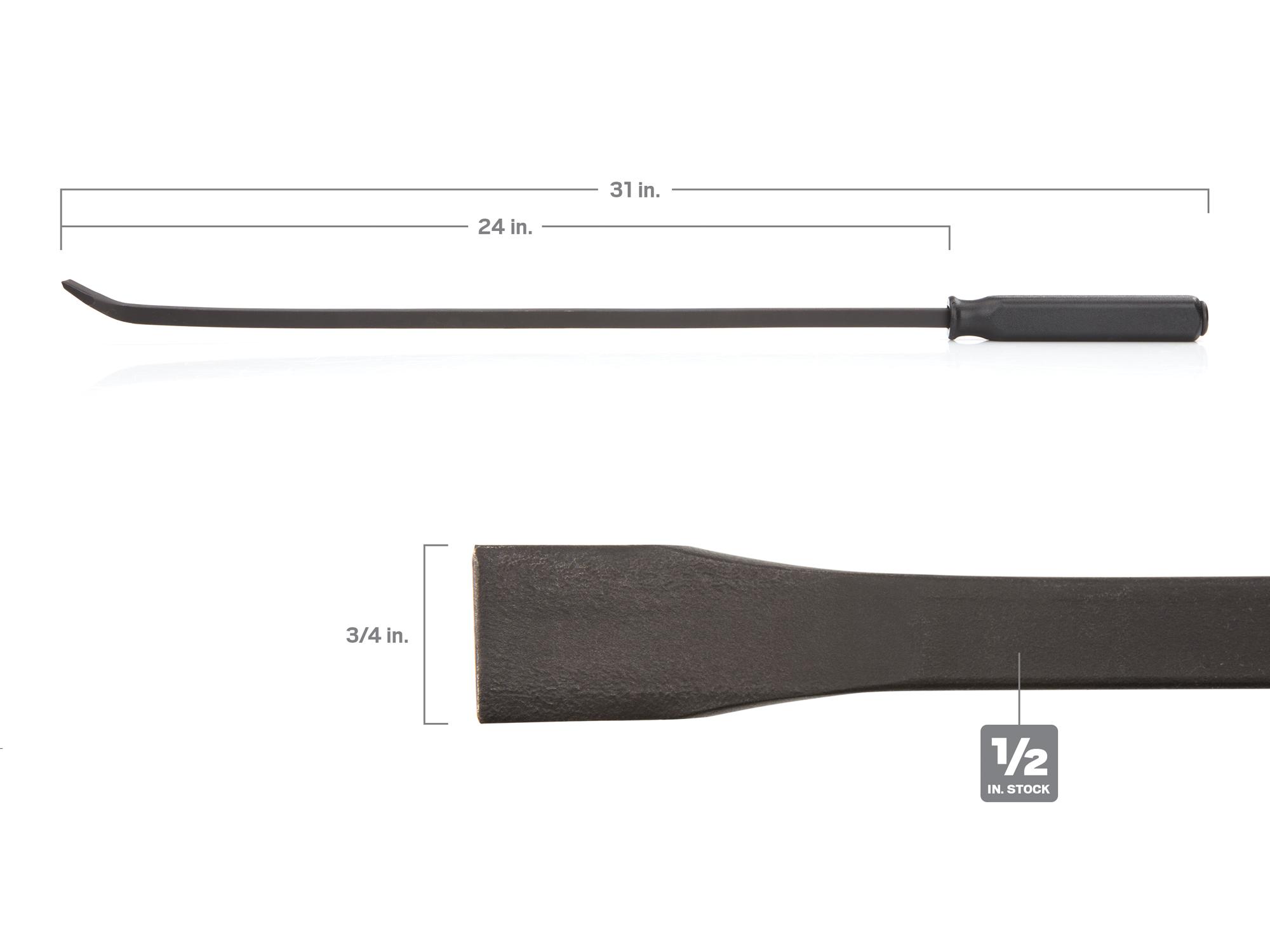 TEKTON LSQ42031-T 31 Inch Angled End Handled Pry Bar