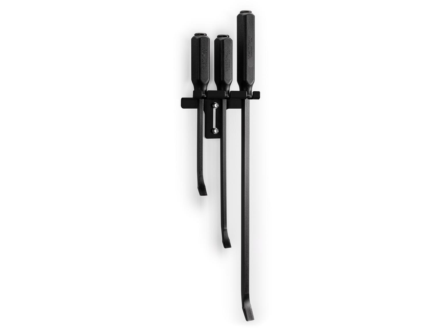 TEKTON LSQ96501-T Angled End Handled Pry Bar Set with Wall Hanger, 3-Piece (12, 17, 25 in.)