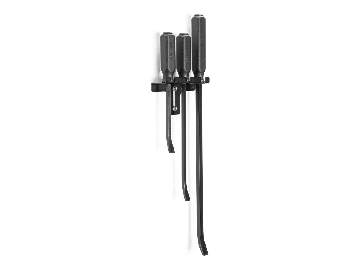 TEKTON LSQ96503-T Angled End Handled Pry Bar Set with Wall Hanger, 3-Piece (12, 17, 25 in.)