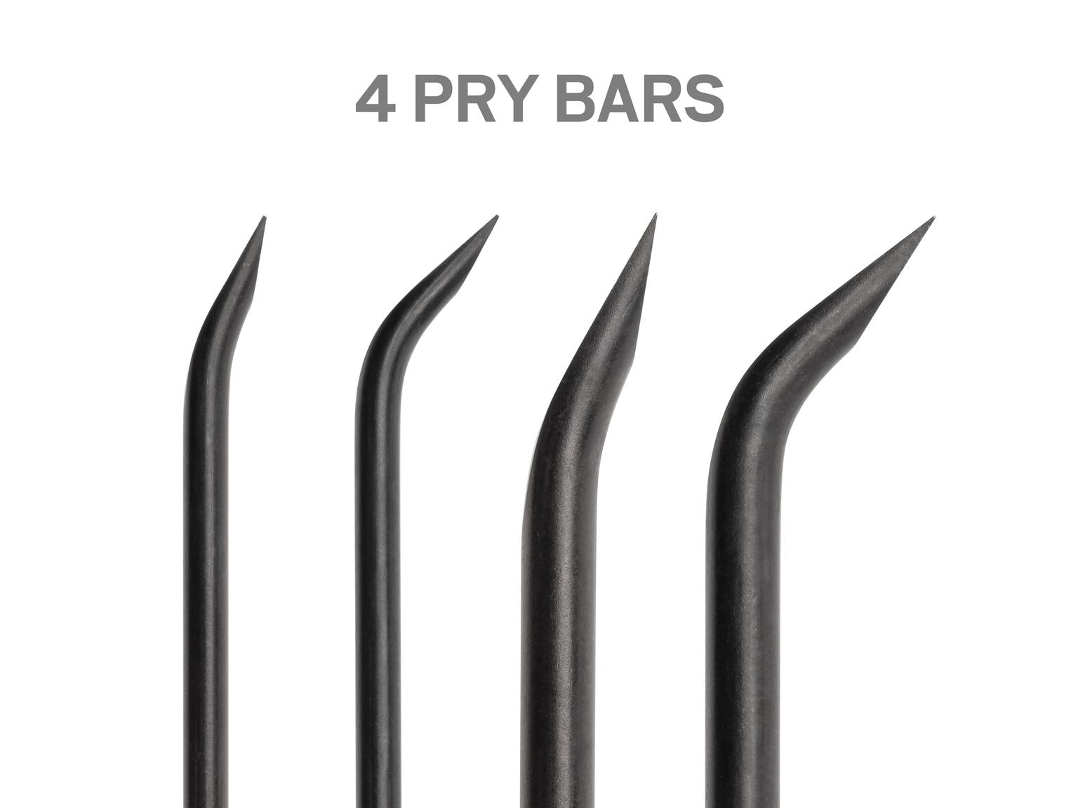 TEKTON LVR10001-T Pick, Hook, and Mini Pry Bar Set (9-Piece)