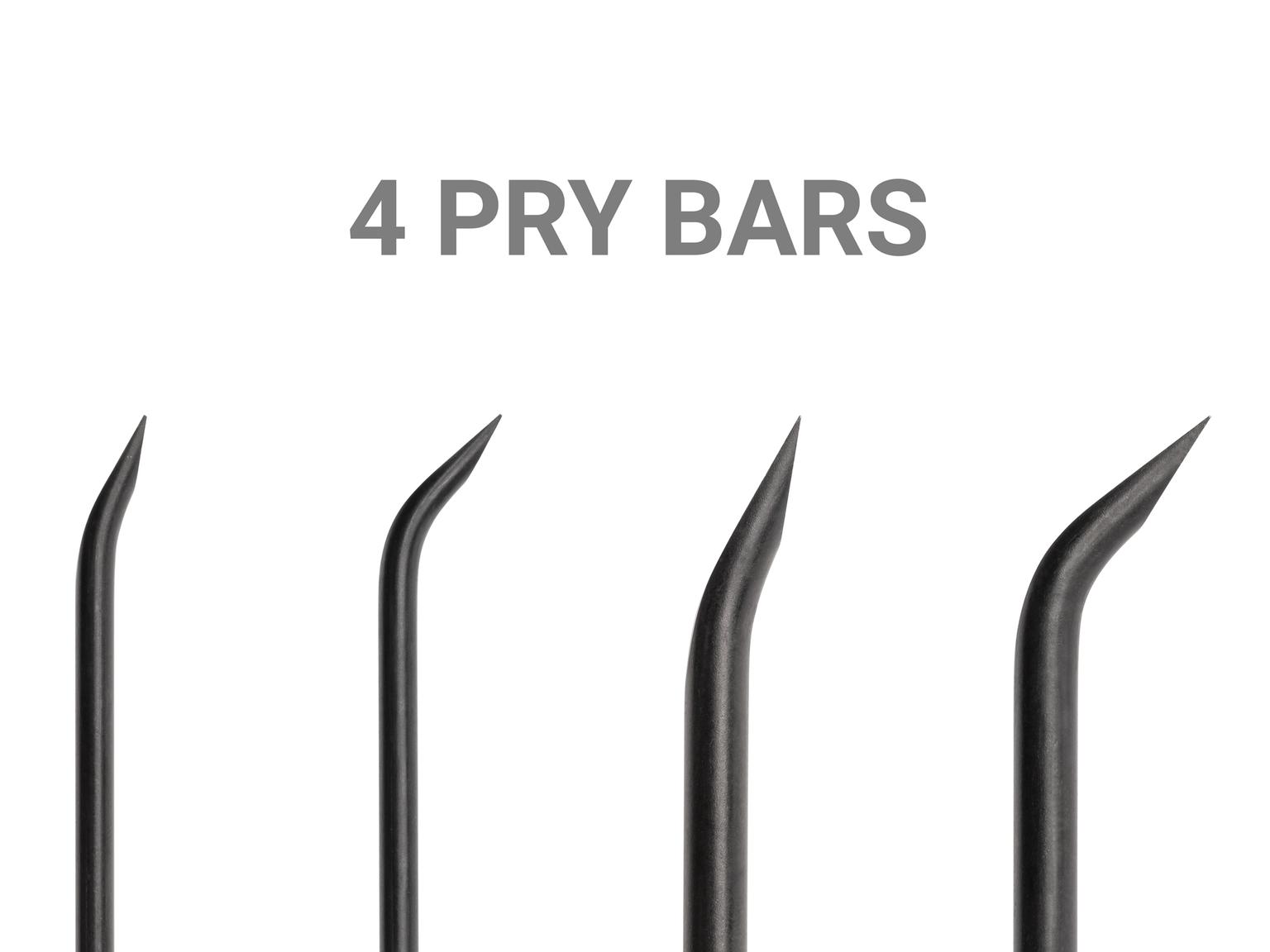 TEKTON LVR10002-T Pick, Hook, and Mini Pry Bar Set (11-Piece)