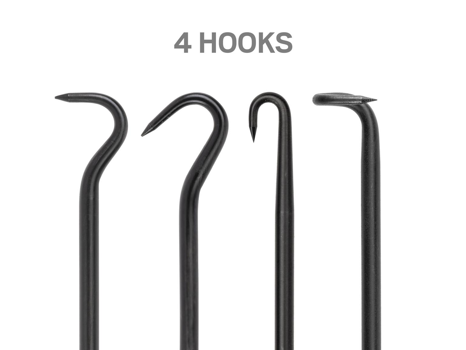 TEKTON LVR10003-T Pick, Hook, and Mini Pry Bar Set (14-Piece)