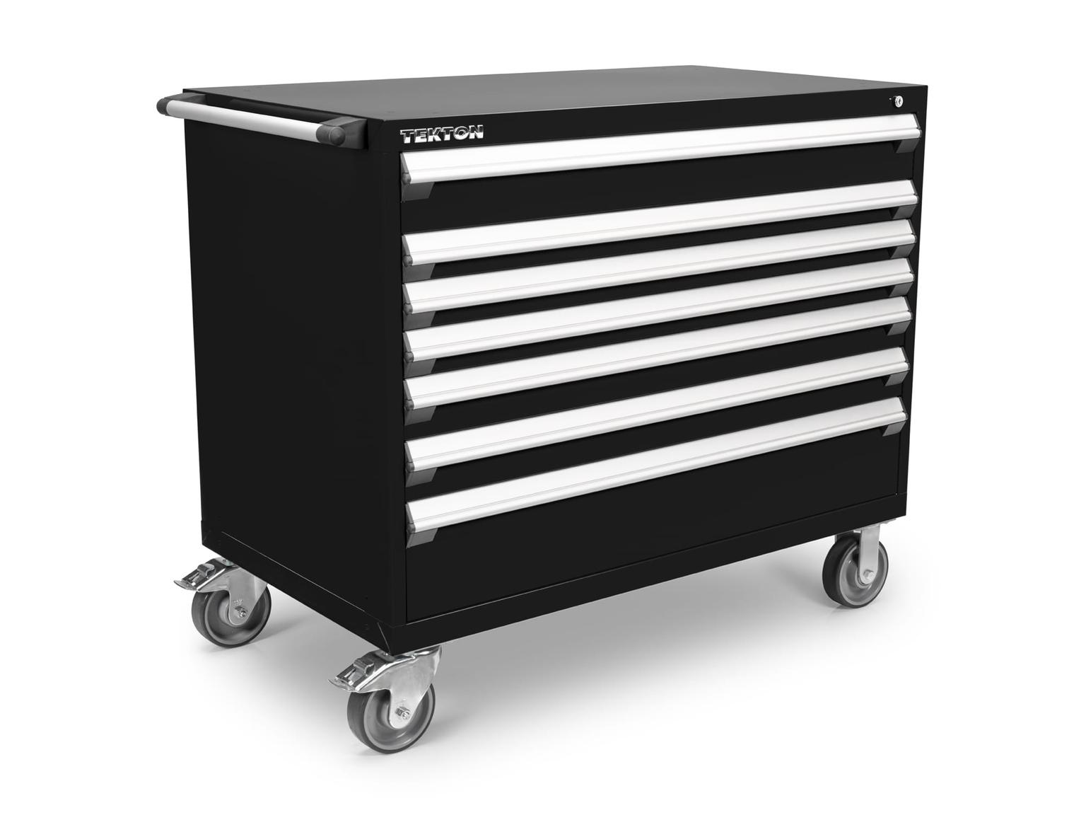 TEKTON OCL43100-T 7-Drawer Tool Cabinet, Black (48 W x 27 D x 41.5 H in.)