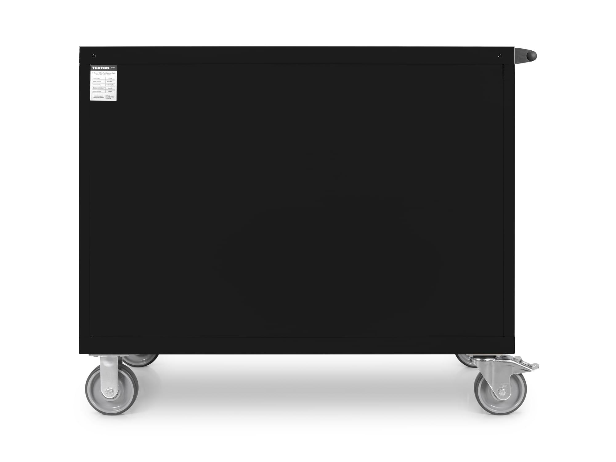 TEKTON OCL43101-T 11-Drawer 50/50 Split Bank Tool Cabinet, Black (48 W x 27 D x 41.5 H in.)