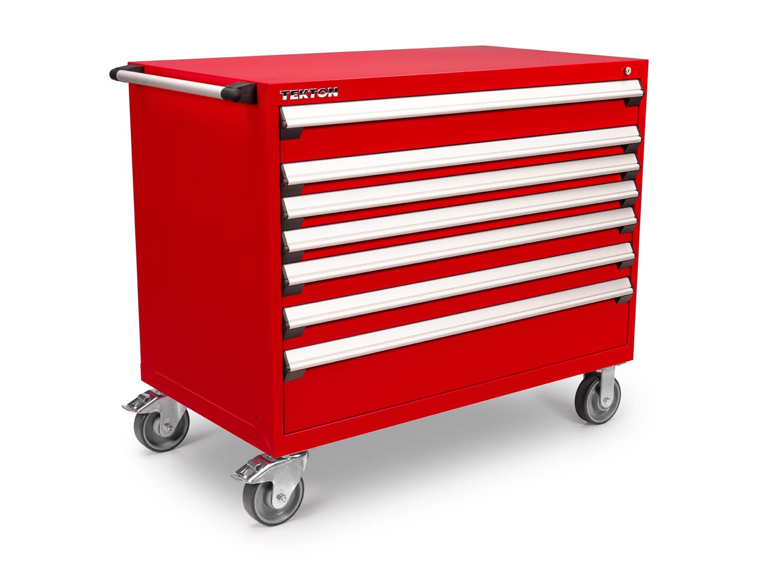 7-Drawer Tool Cabinet, Red (48 W x 27 D x 41.5 H in.)