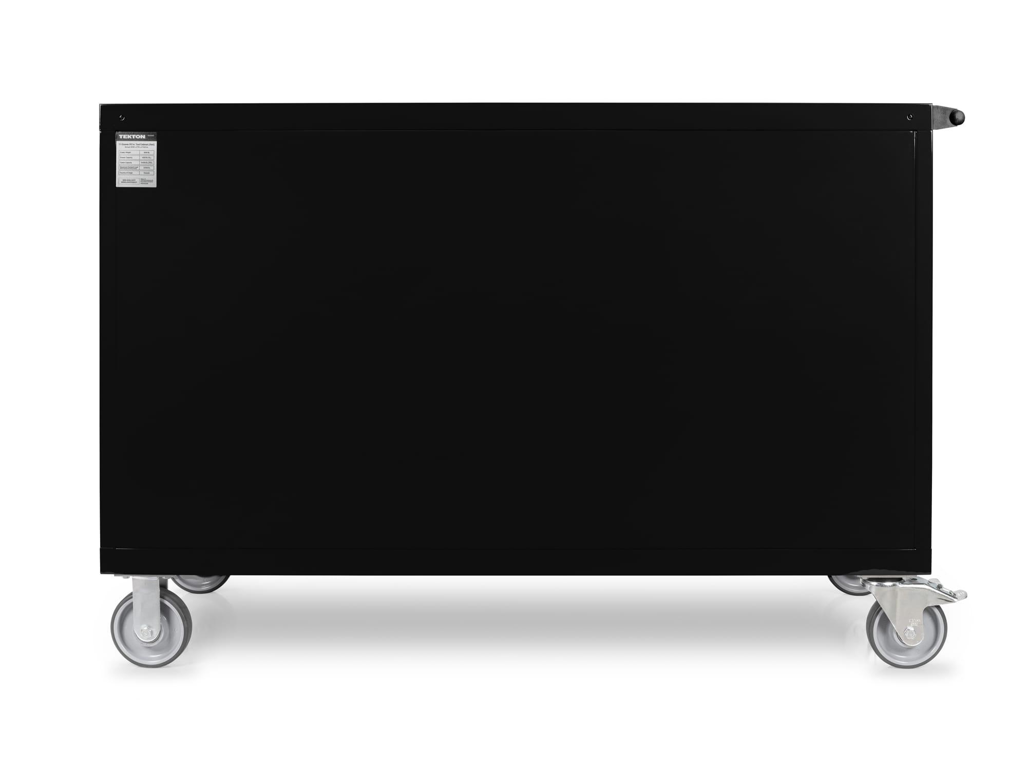 TEKTON OCL63101-T 11-Drawer 50/50 Split Bank Tool Cabinet, Black (60 W x 27 D x 41.5 H in.)