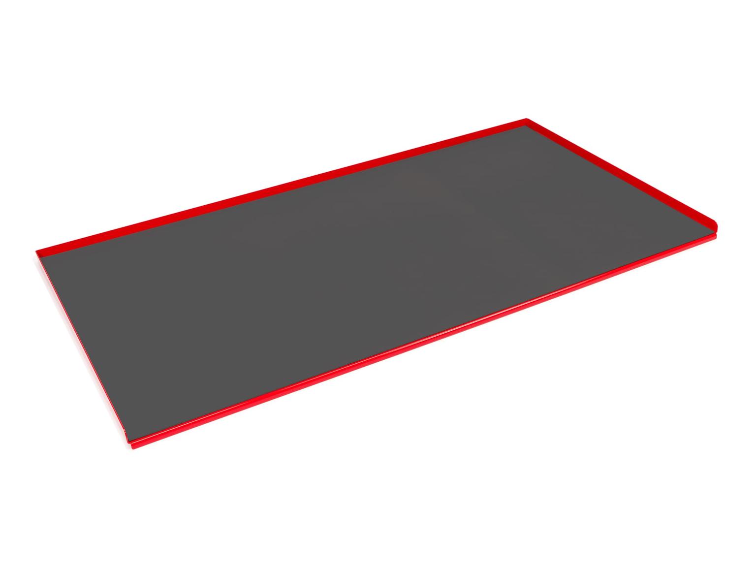 Red Painted Steel Top with Rubber Mat (48 W x 27 D in.)