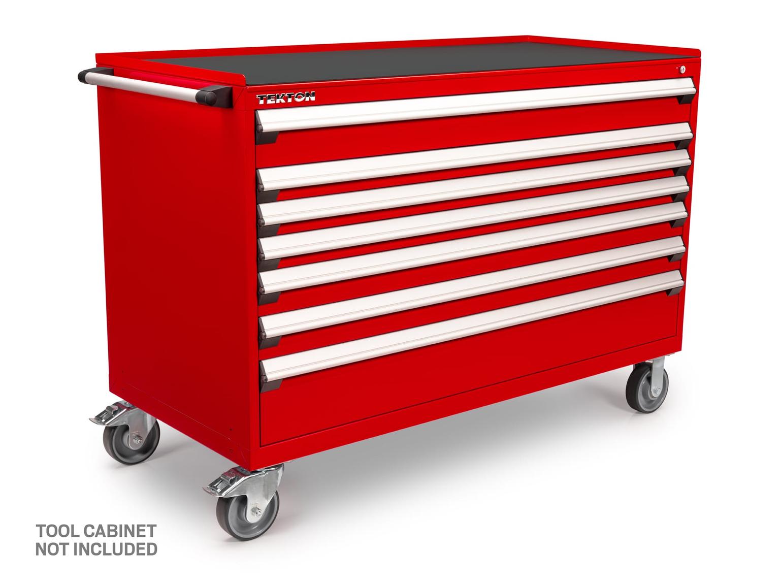 TEKTON OCT63120-T Red Painted Steel Top with Rubber Mat (60 W x 27 D in.)