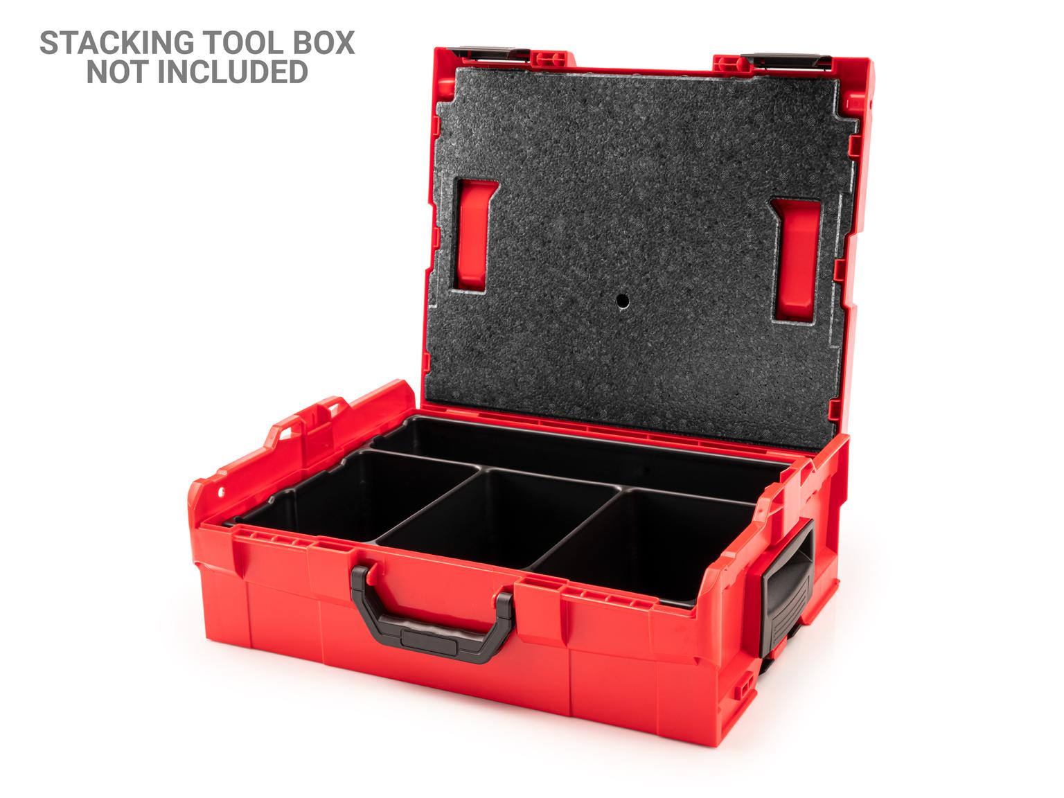 TEKTON OLB81200-T 4-Cavity Parts Tray and Lid Insert for Stacking Tool Box