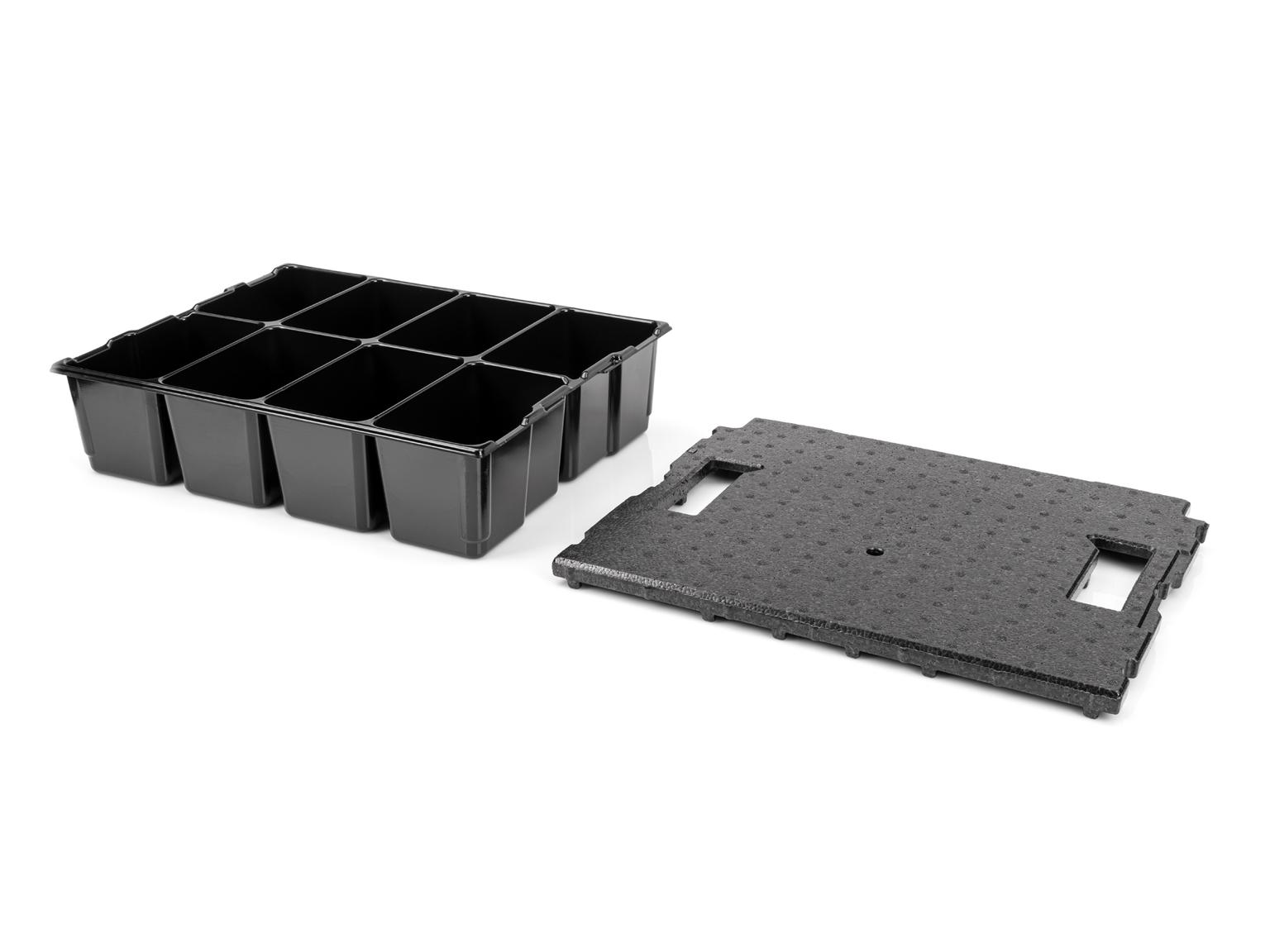 TEKTON OLB81208-T 8-Cavity Parts Tray and Lid Insert for Stacking Tool Box