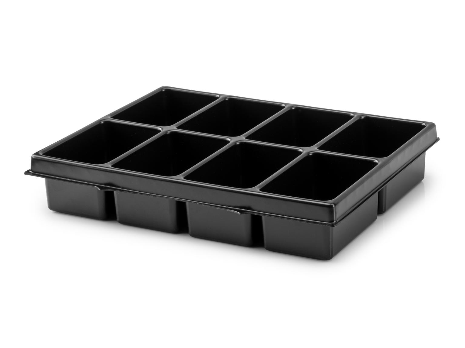 8-Cavity Parts Tray for Lidded Drawer and Open Top Drawer