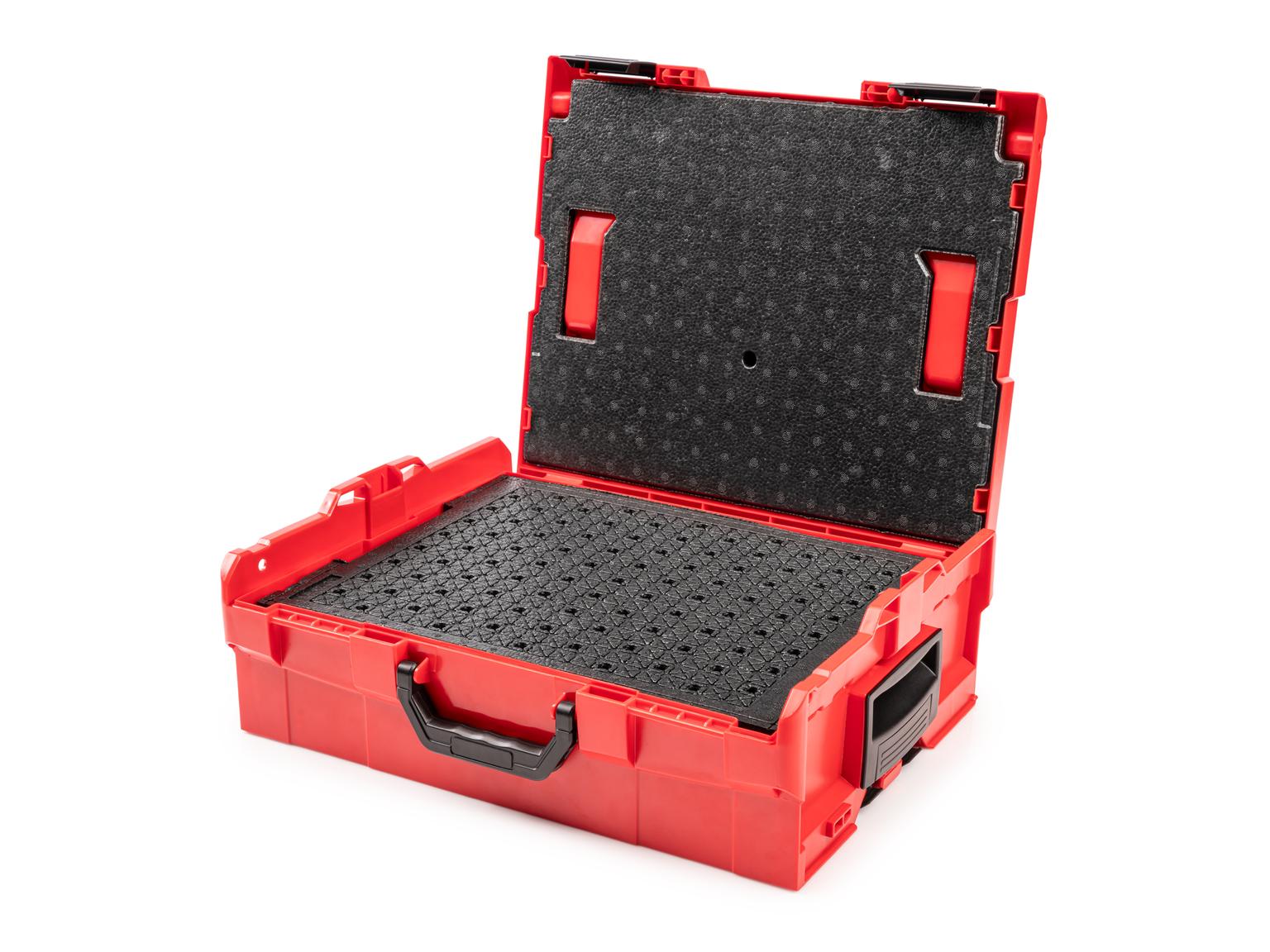 Stacking Tool Box  with Customizable Foam (6 Sheets) and Lid Insert