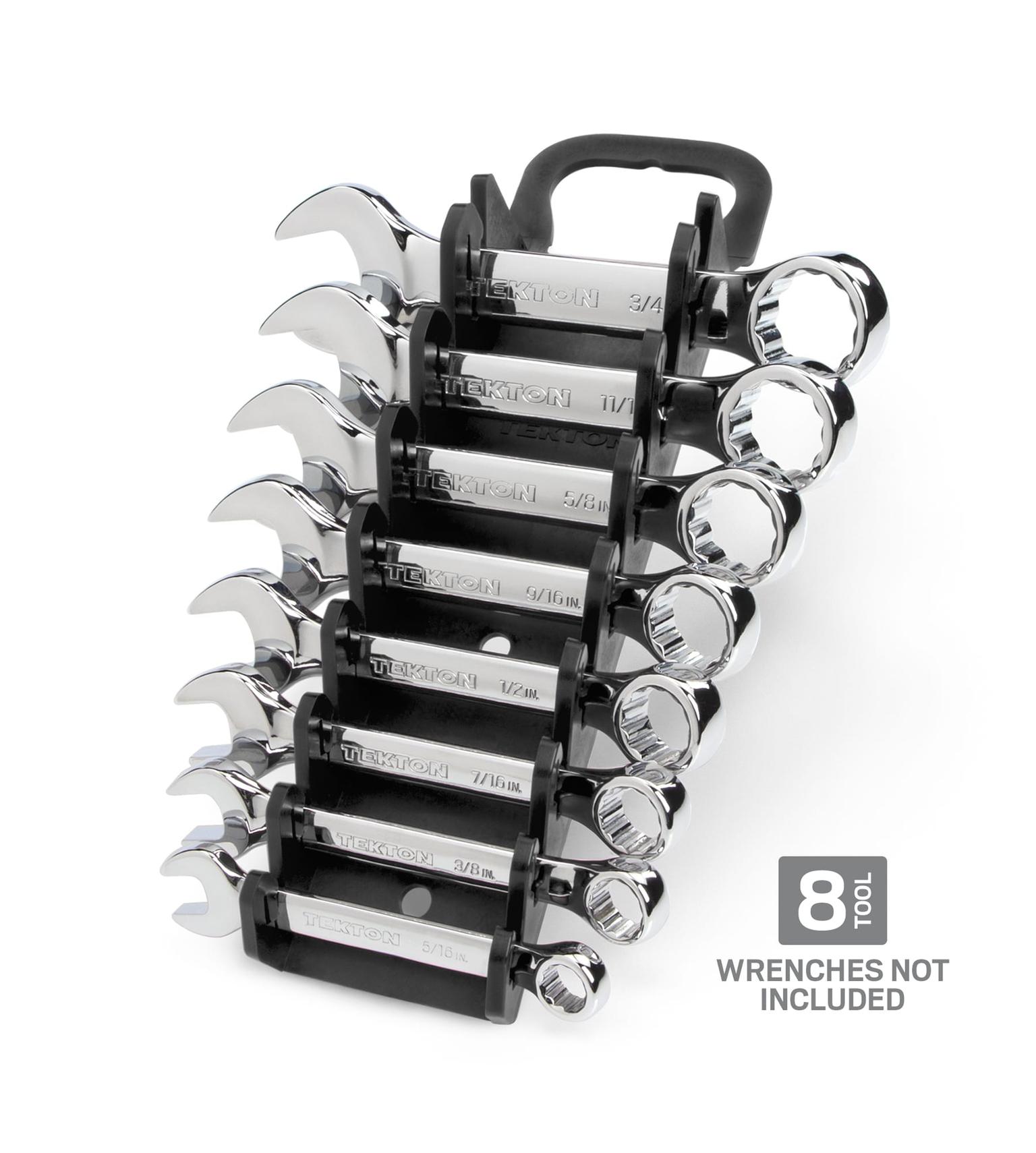 TEKTON ORG21108-T 8-Tool Stubby Combination Wrench Holder (Black)