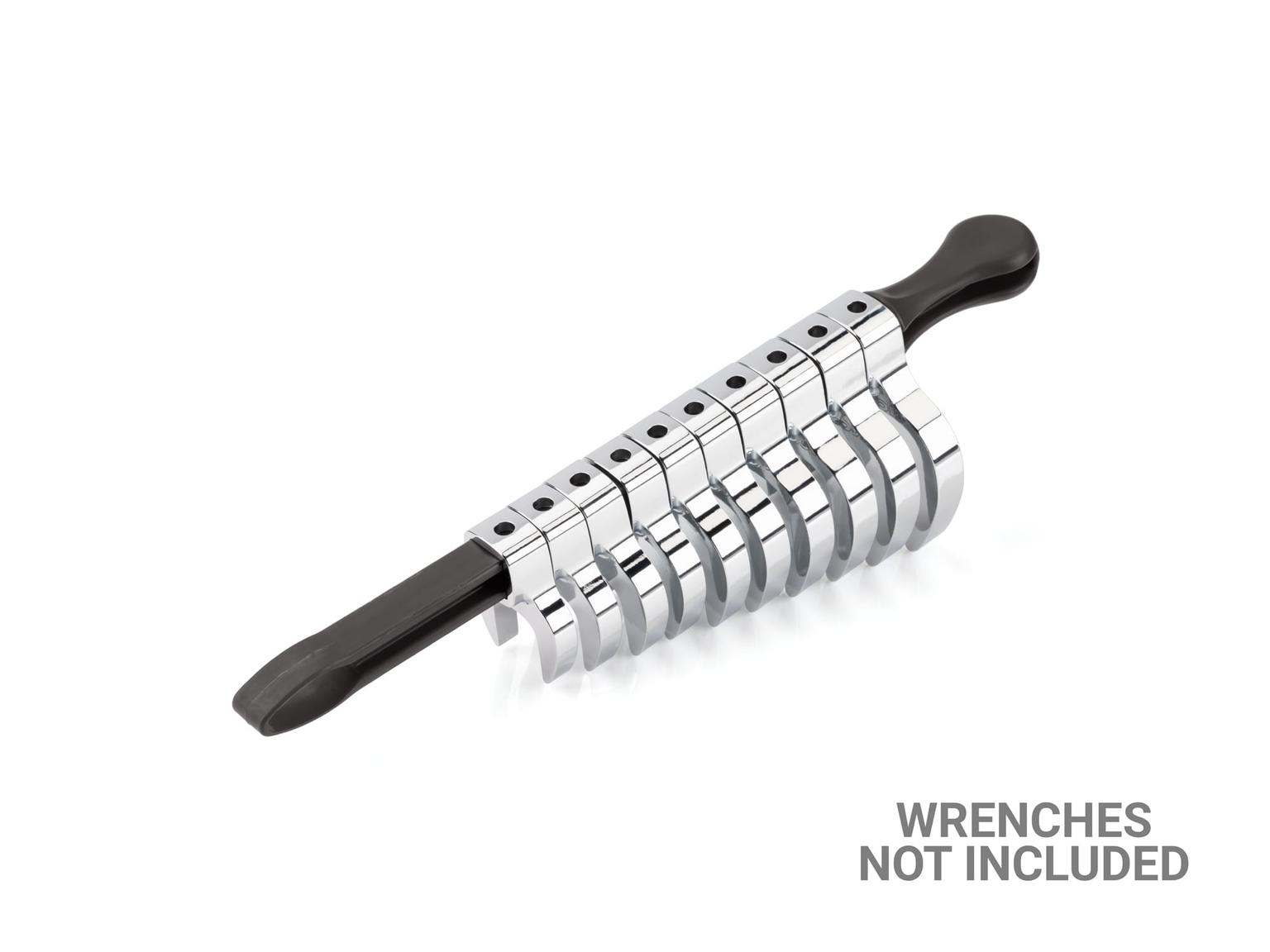 TEKTON ORG24310-T 1/2 Inch Drive x 10 Inch Crowfoot Wrench Organizer Key (Black)