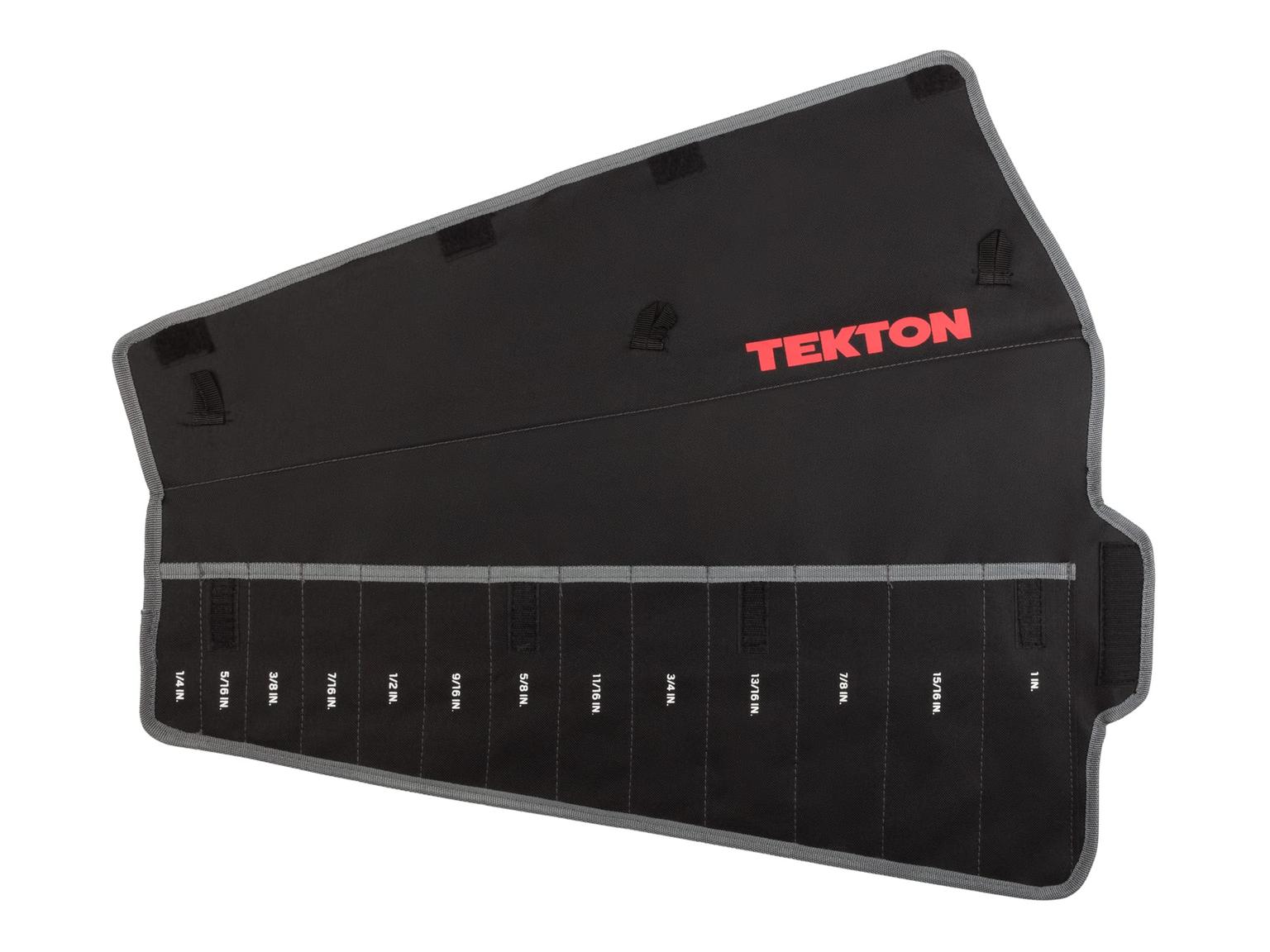 TEKTON ORG27313-T 13-Tool Ratcheting Combination Wrench Pouch (1/4-1 in.)