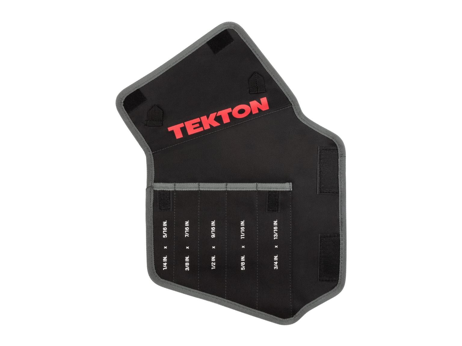TEKTON ORG27705-T 5-Tool Box End Wrench Pouch (1/4-13/16 in.)