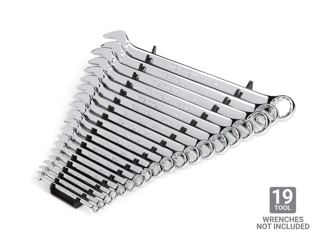 19Tool Wrench Organizer Rack (Black) TEKTON Made in USA