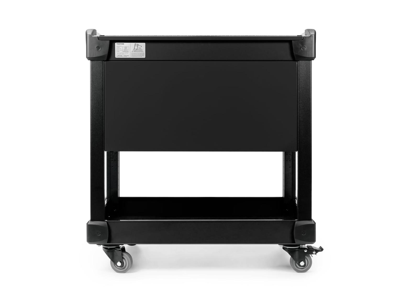 TEKTON ORG65101-T 33 Inch Tall 1-Drawer Tool Cart, Carbon (31" W x 33" H x 21" D) - Solid Sides