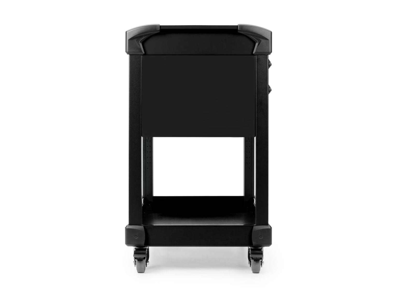 TEKTON ORG66103-T 37 Inch Tall 2-Drawer Tool Cart, Carbon (31" W x 37" H x 21" D) - Solid Sides