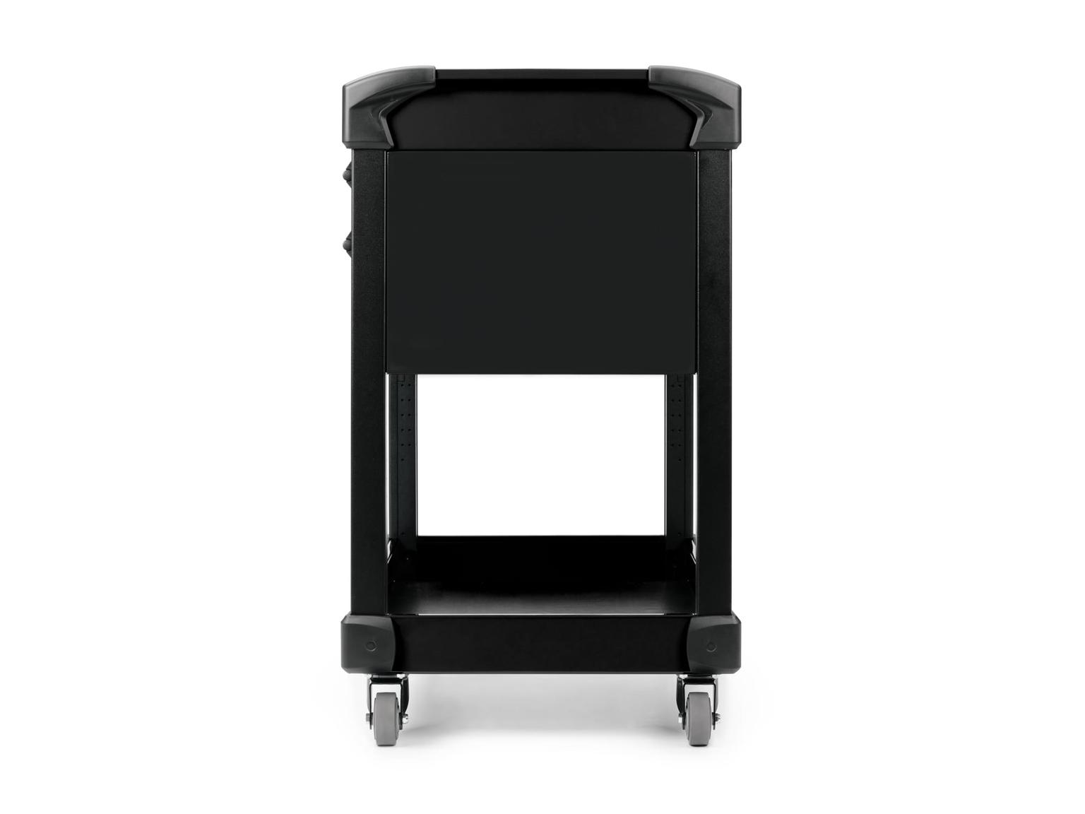 TEKTON ORG66103-T 37 Inch Tall 2-Drawer Tool Cart, Carbon (31" W x 37" H x 21" D) - Solid Sides