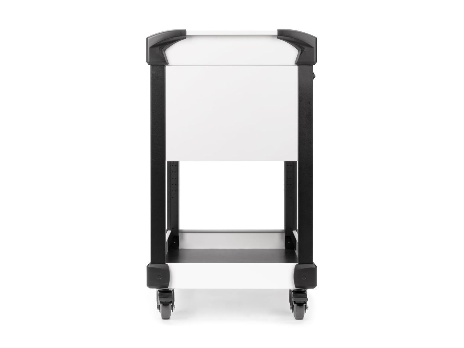 TEKTON ORG66301-T 37 Inch Tall 1-Drawer Tool Cart, White (31" W x 37" H x 21" D) - Solid Sides