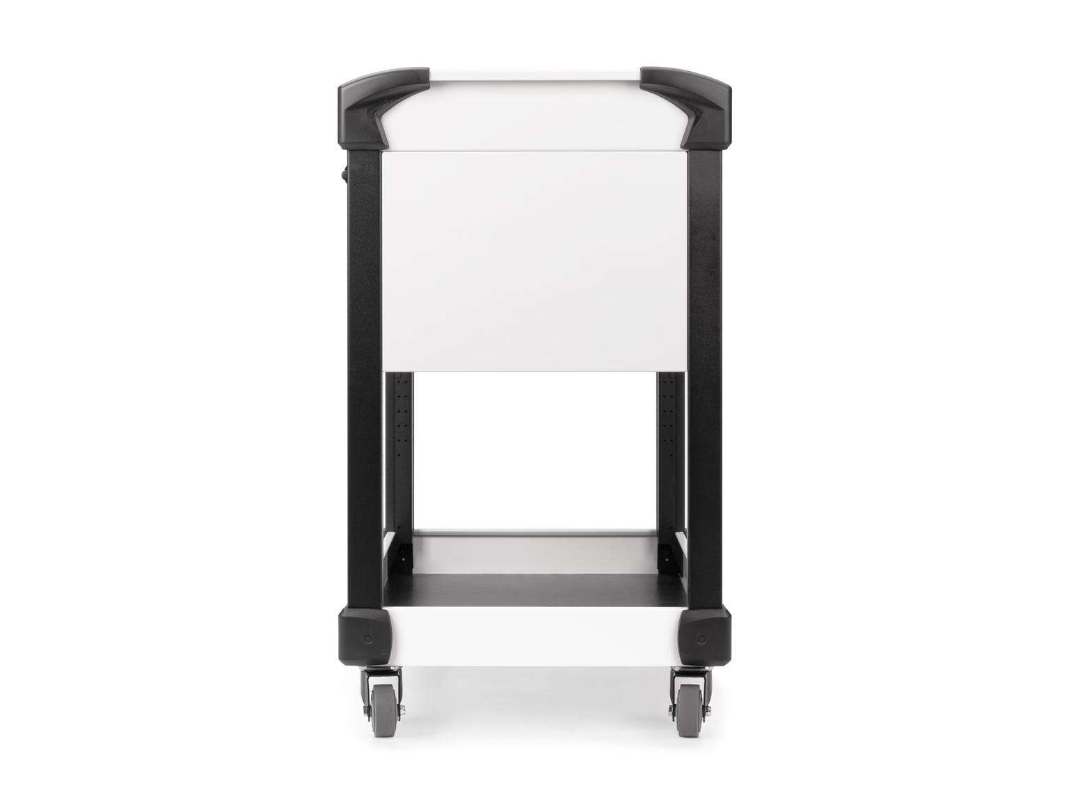 TEKTON ORG66301-T 37 Inch Tall 1-Drawer Tool Cart, White (31" W x 37" H x 21" D) - Solid Sides
