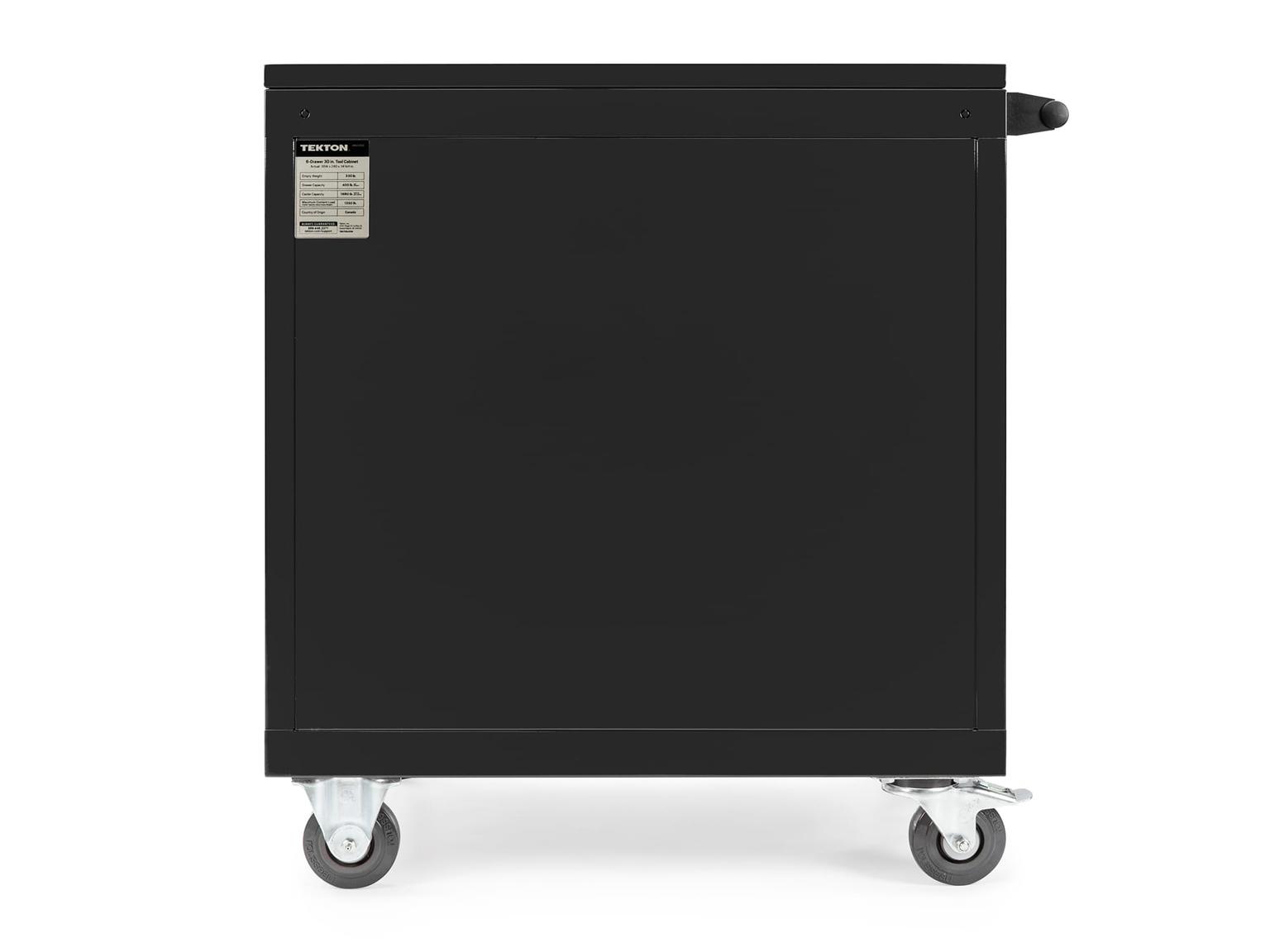 TEKTON ORG71100-T 30 Inch Wide 6-Drawer Tool Cabinet, Carbon (30" W x 34.25" H x 24" D)