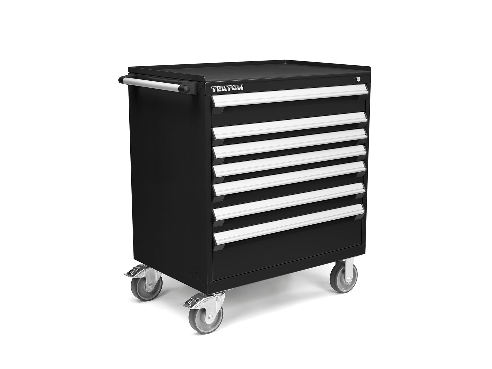 TEKTON ORG72100-T 36 Inch Wide 7-Drawer Tool Cabinet, Carbon (36" W x 42.5" H x 24" D)