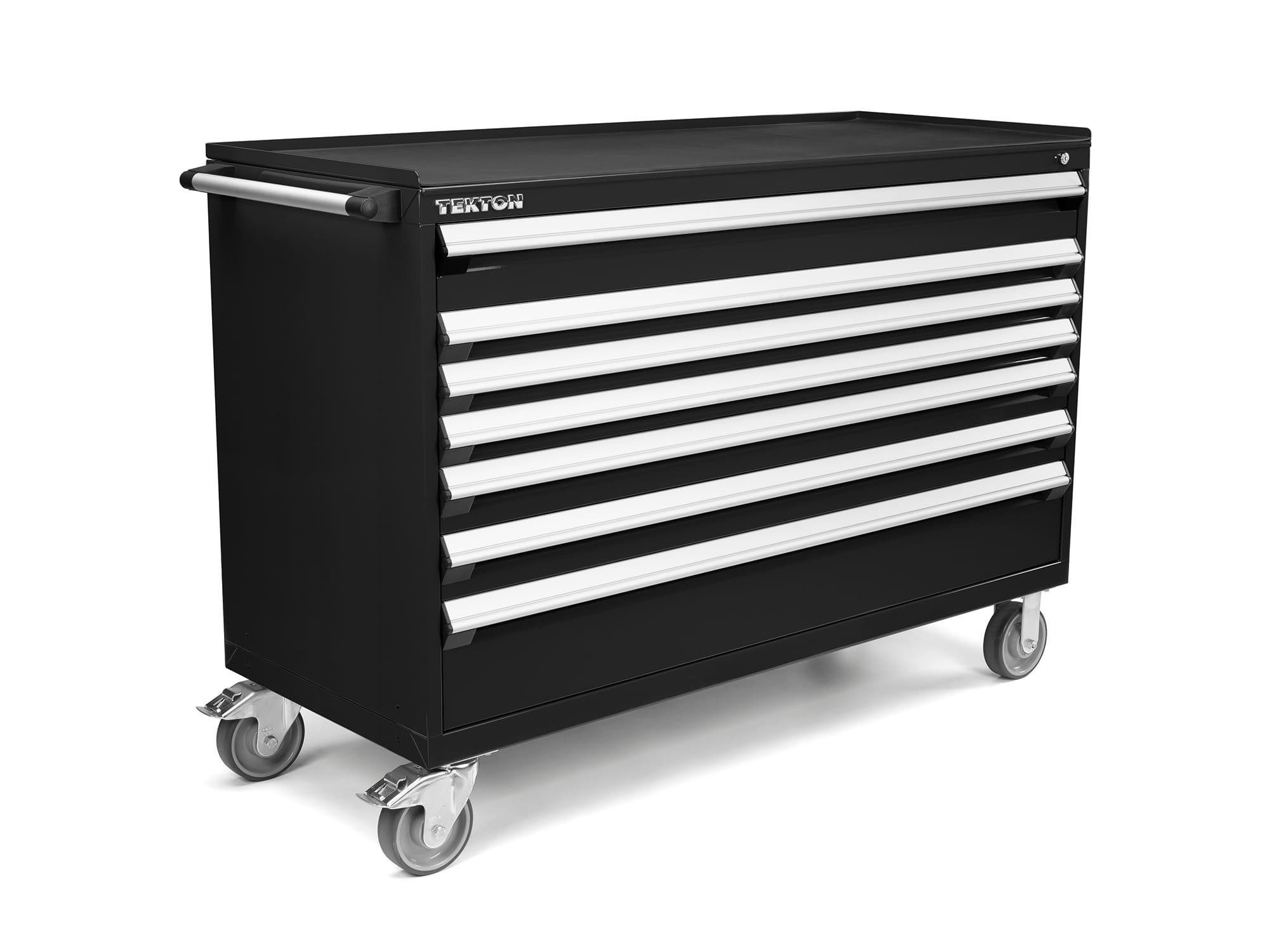 TEKTON ORG75100-T 60 Inch Wide 7-Drawer Tool Cabinet, Carbon (60" W x 42.5" H x 24" D)