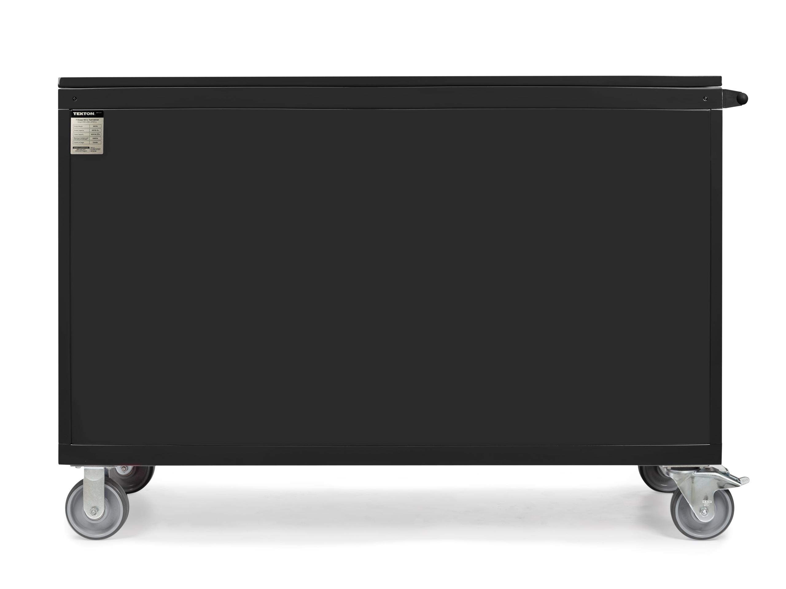 TEKTON ORG75100-T 60 Inch Wide 7-Drawer Tool Cabinet, Carbon (60" W x 42.5" H x 24" D)