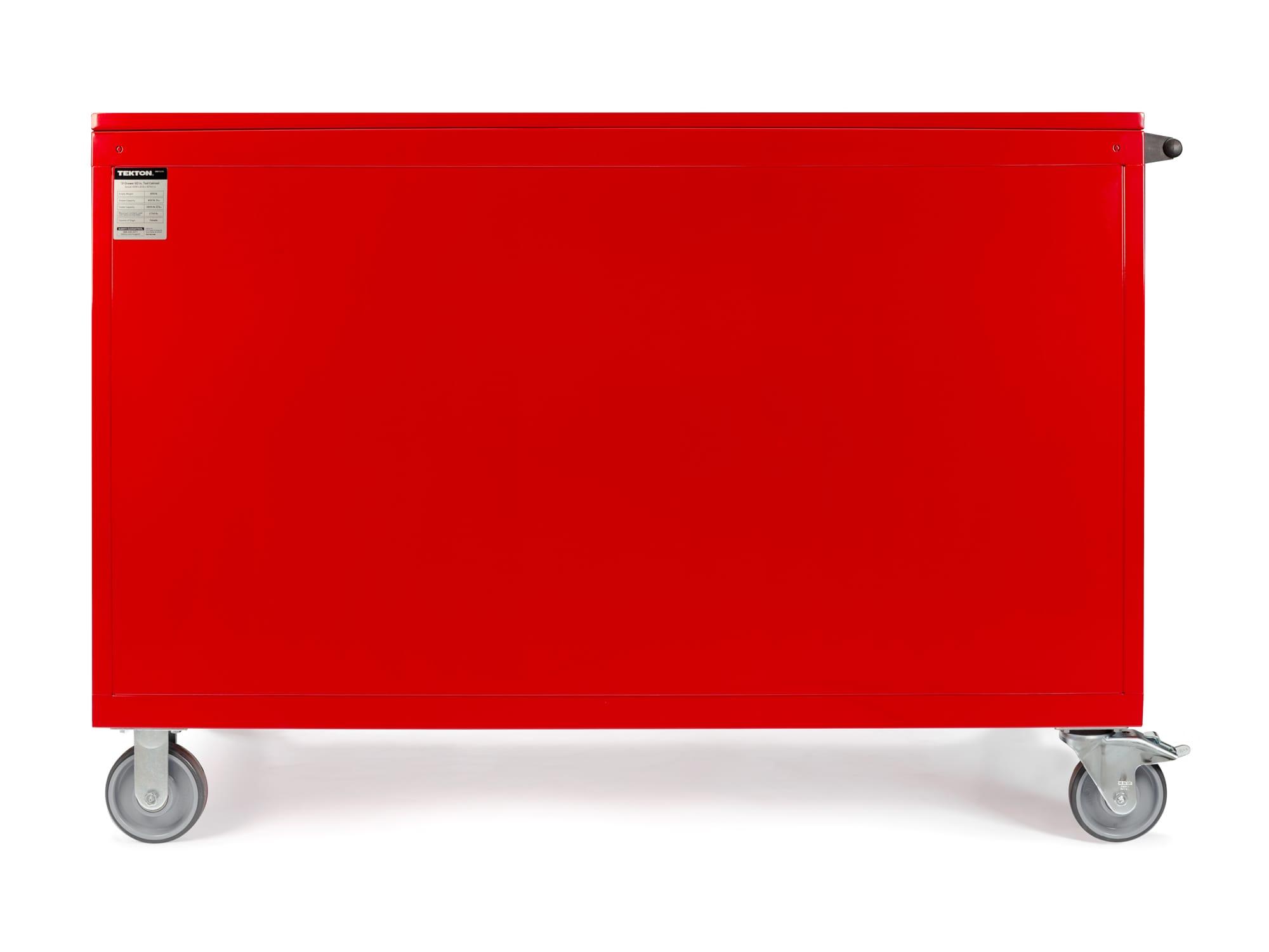 TEKTON ORG75201-T 60 Inch Wide 12-Drawer Tool Cabinet, Red (60" W x 42.5" H x 30" D)