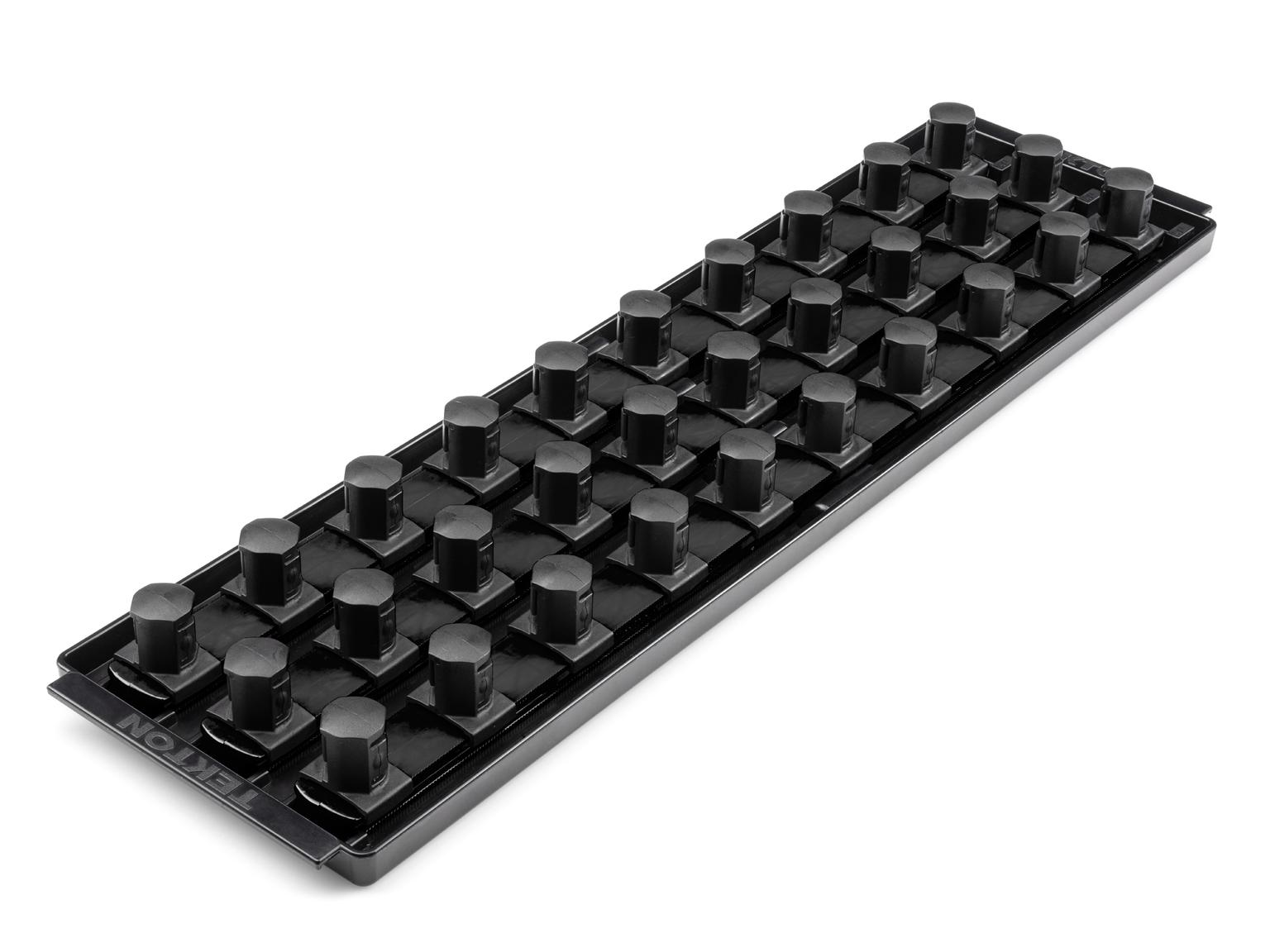 TEKTON OST37230-T 3/4 Inch Drive 3-Rail Socket Organizer Set, Black (30-Tool)