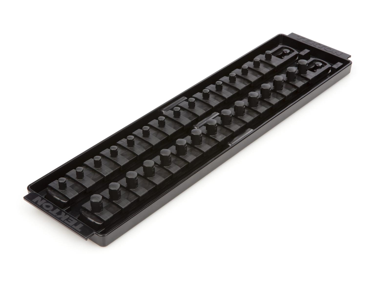 TEKTON OST72228-T 1/4, 3/8 Inch Drive Socket Rails & 13 Inch Tray (Black)