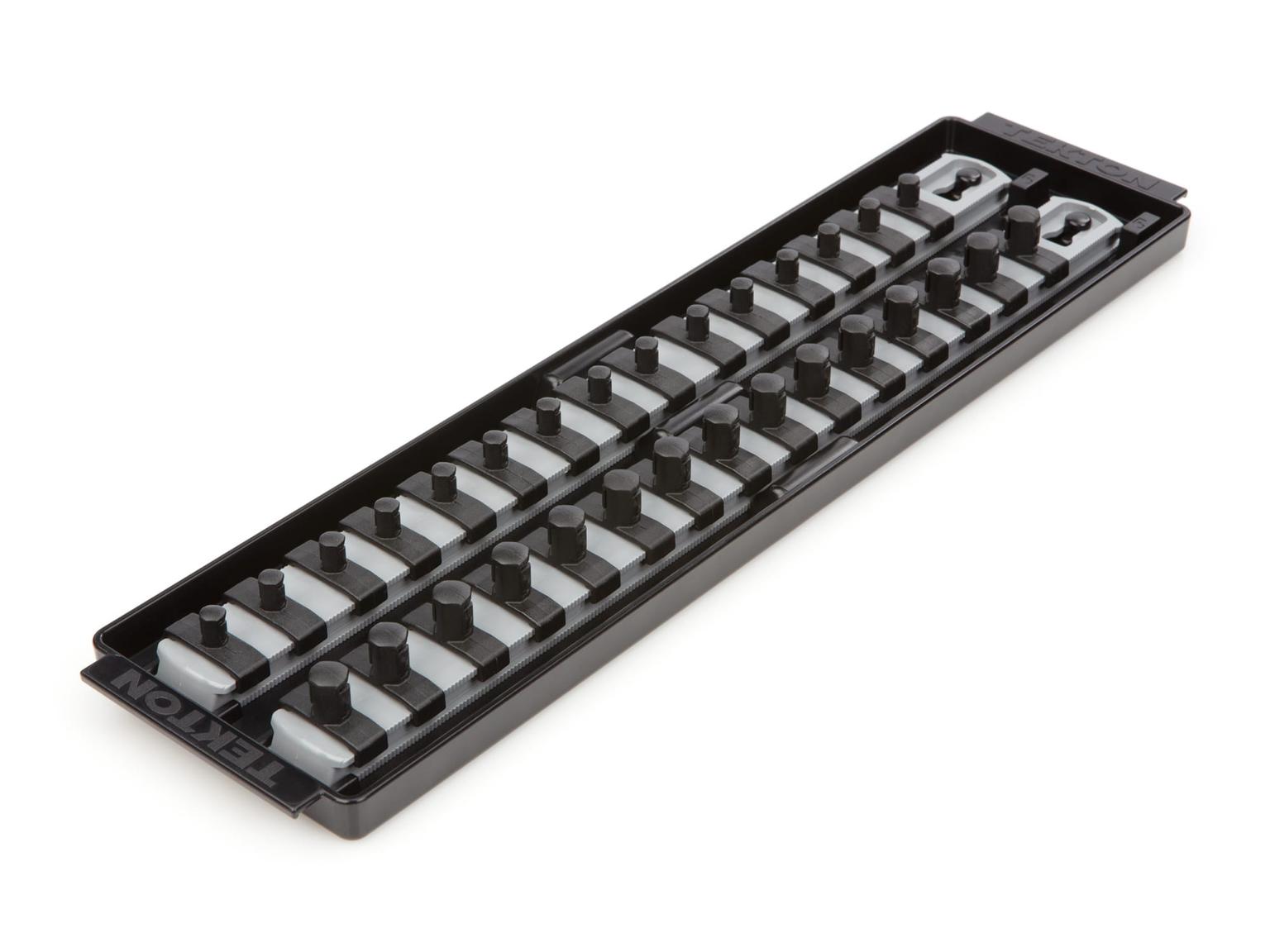 TEKTON OST72328-T 1/4, 3/8 Inch Drive Socket Rails & 13 Inch Tray (Gray)