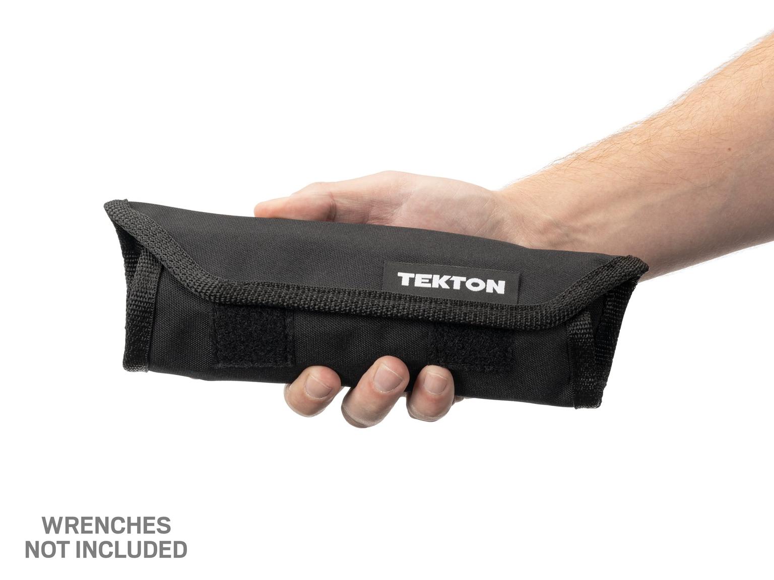 TEKTON OTP21101-T 11-Tool Angle Head Wrench Pouch (Black, 1/4-3/4 in.)