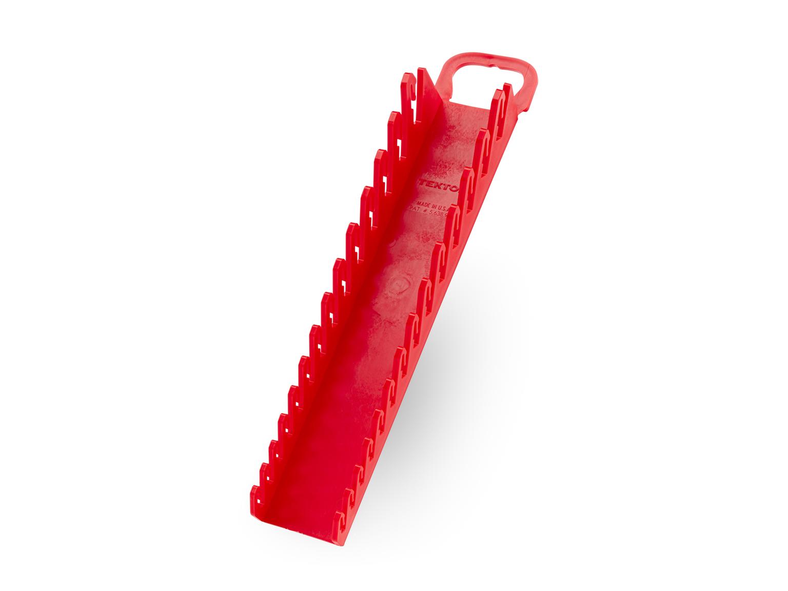 TEKTON OWP21214-T 14-Tool Stubby Combination Wrench Holder (Red)