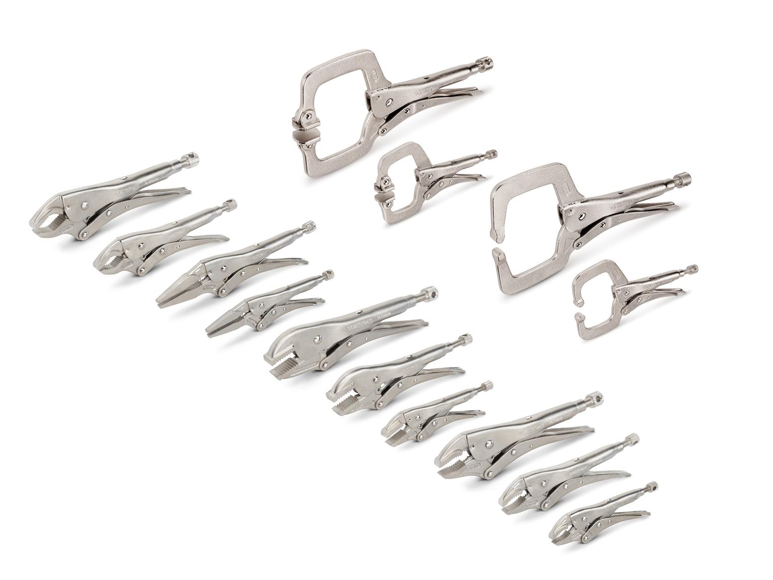 TEKTON PLK99909-T Locking Pliers and C-Clamp Set (14-Piece)