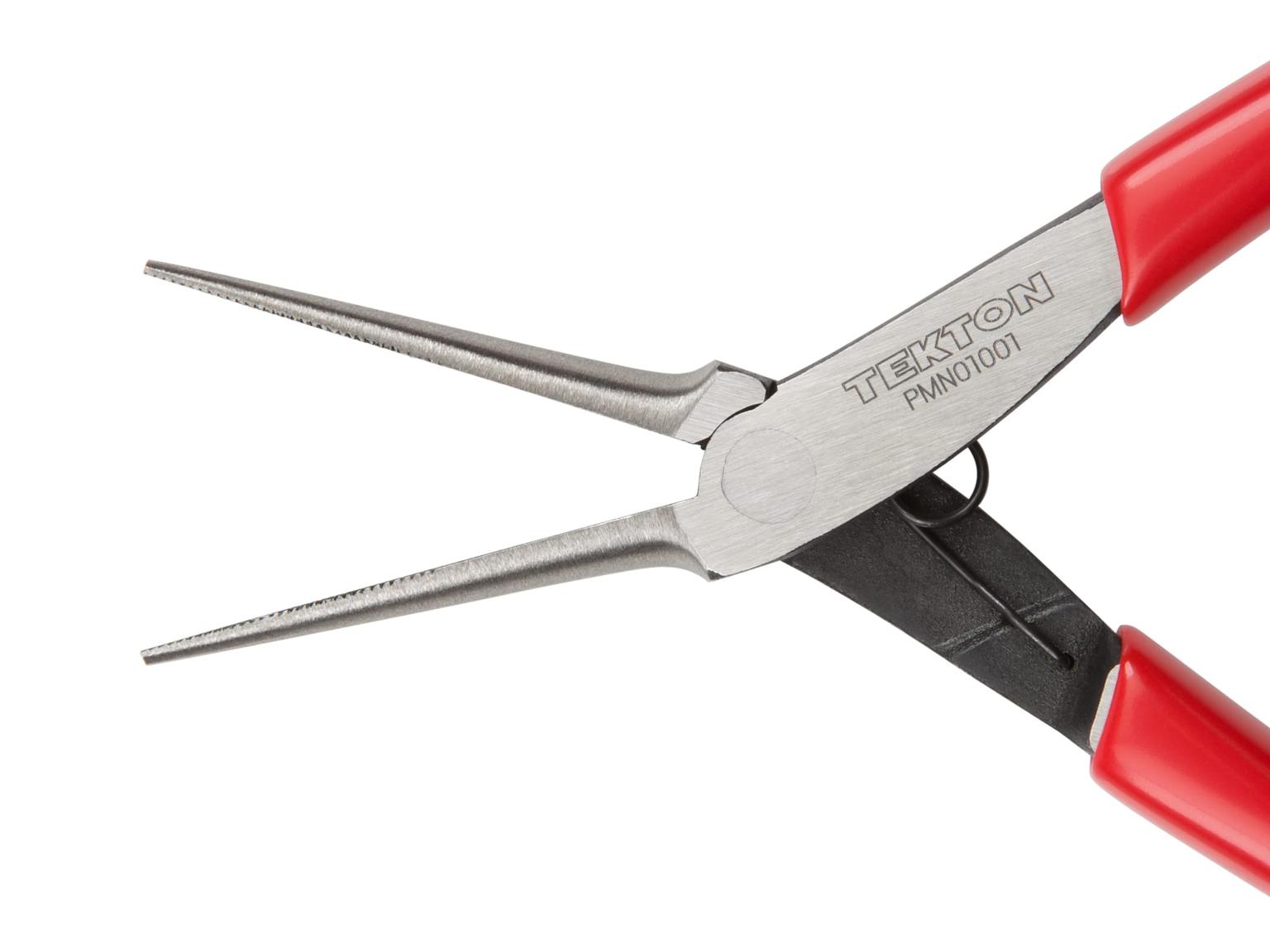 TEKTON PMN01001-T Mini Needle Nose Pliers (Serrated Jaw)