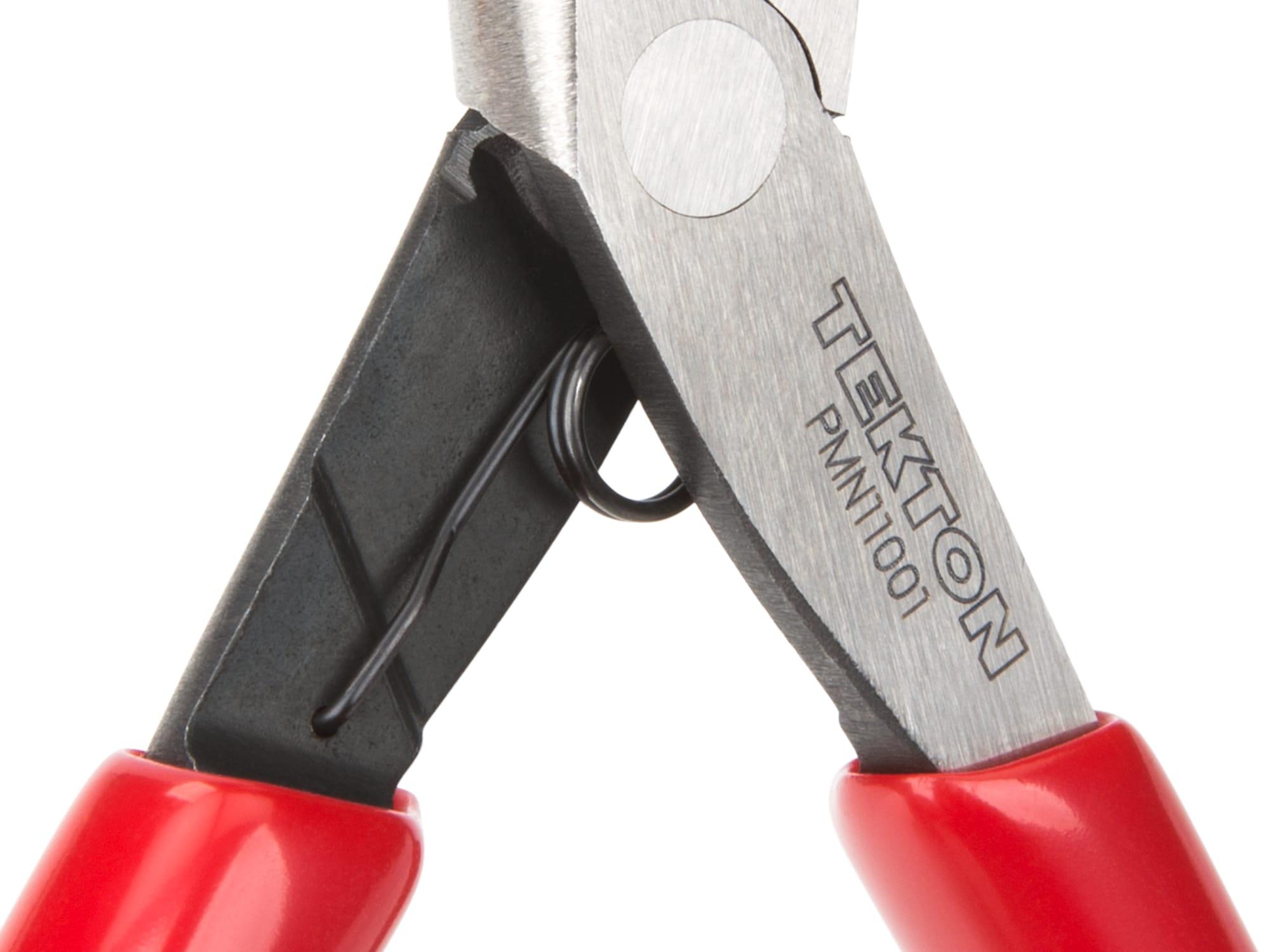 TEKTON PMN99004-D Mini Pliers Set, 4-Piece (Smooth Jaw Needle Nose, Long Nose, Flat Nose, Cutting)