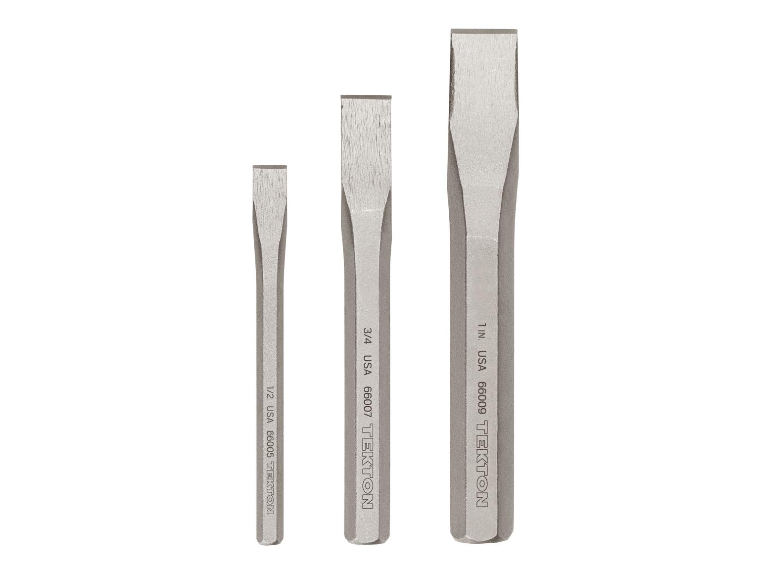 Cold Chisel Set, 3-Piece (1/2, 3/4, 1 in.)