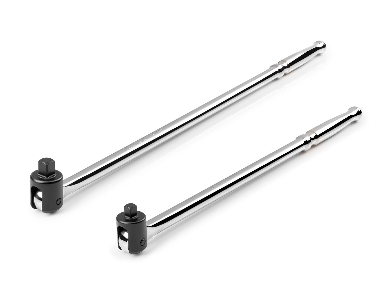 TEKTON SBH99200-T 3/8, 1/2 Inch Drive Breaker Bar Set, 2-Piece (Polished Grip)