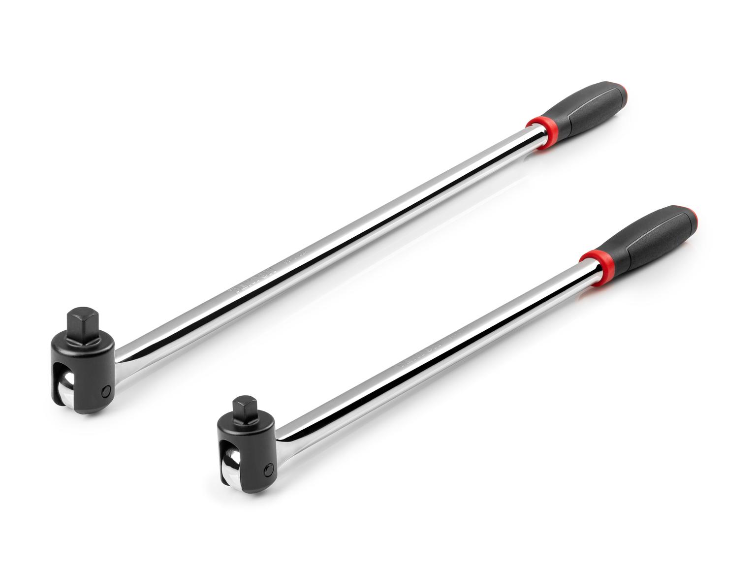 TEKTON SBH99201-T 3/8, 1/2 Inch Drive Breaker Bar Set, 2-Piece (Comfort Grip)