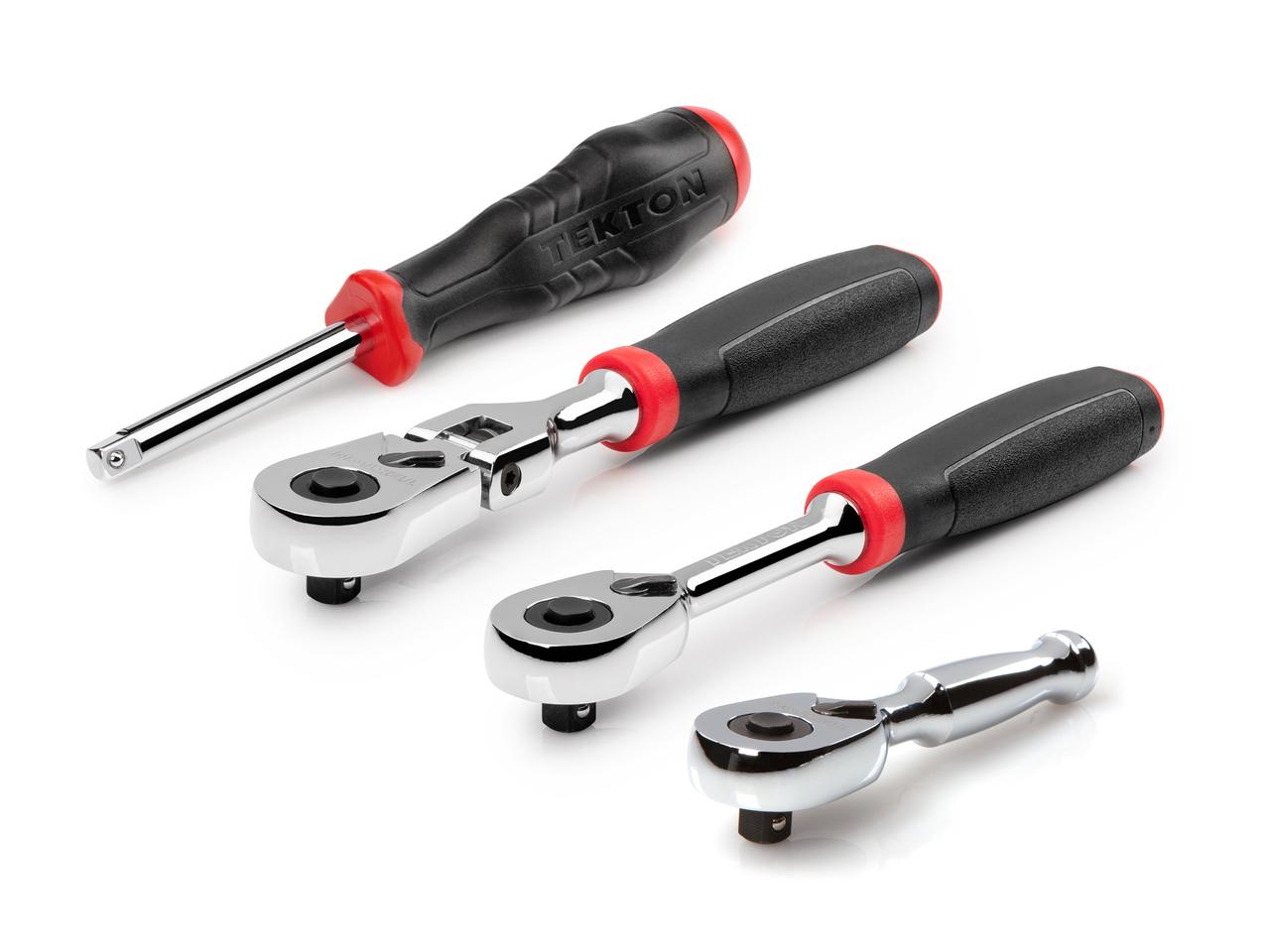 4-piece-1-4-inch-drive-comfort-grip-ratchet-and-spinner-handle-set-tekton