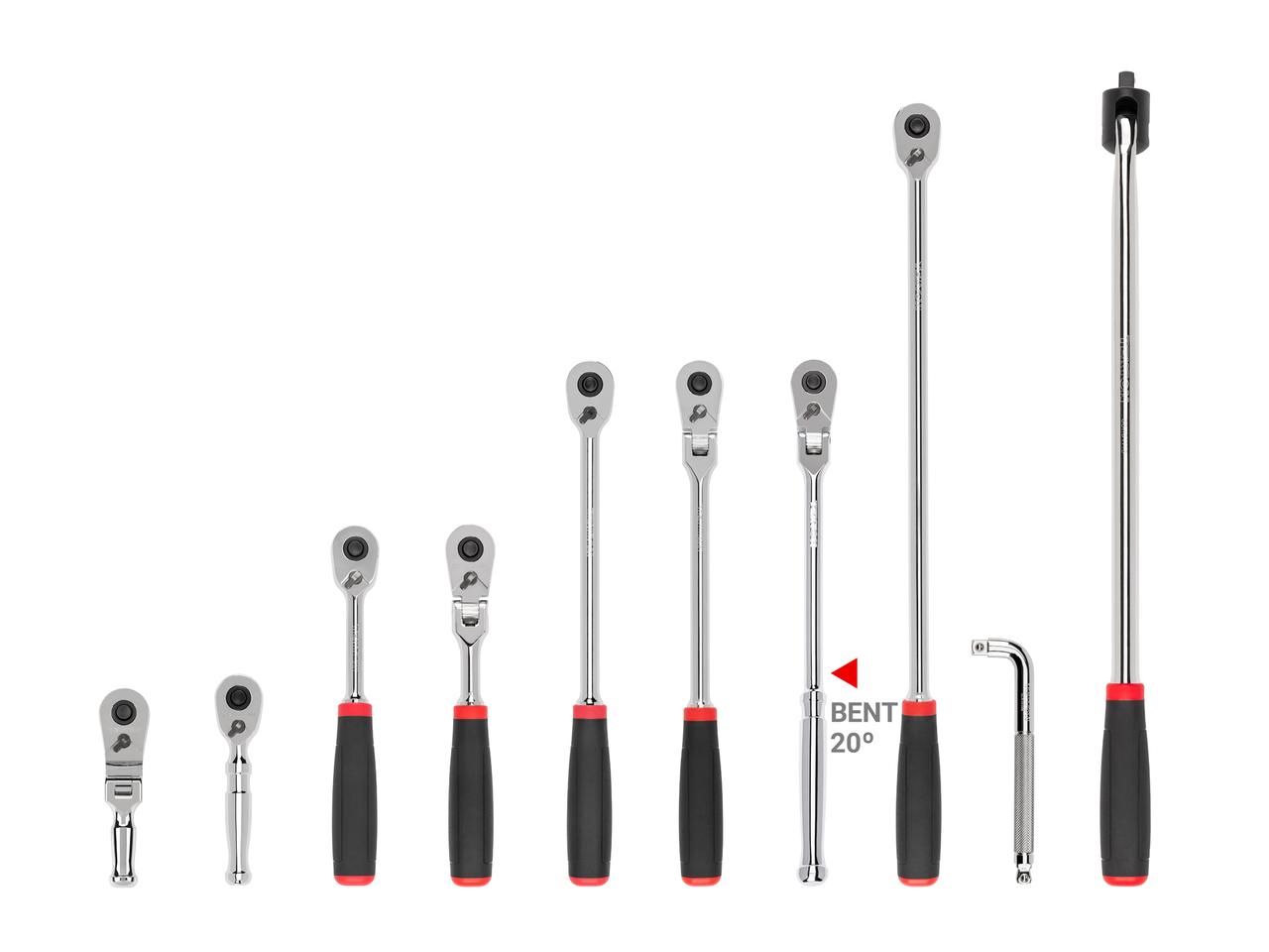 10 Piece 38 Inch Drive Quick Release Comfort Grip Drive Tool Set Tekton