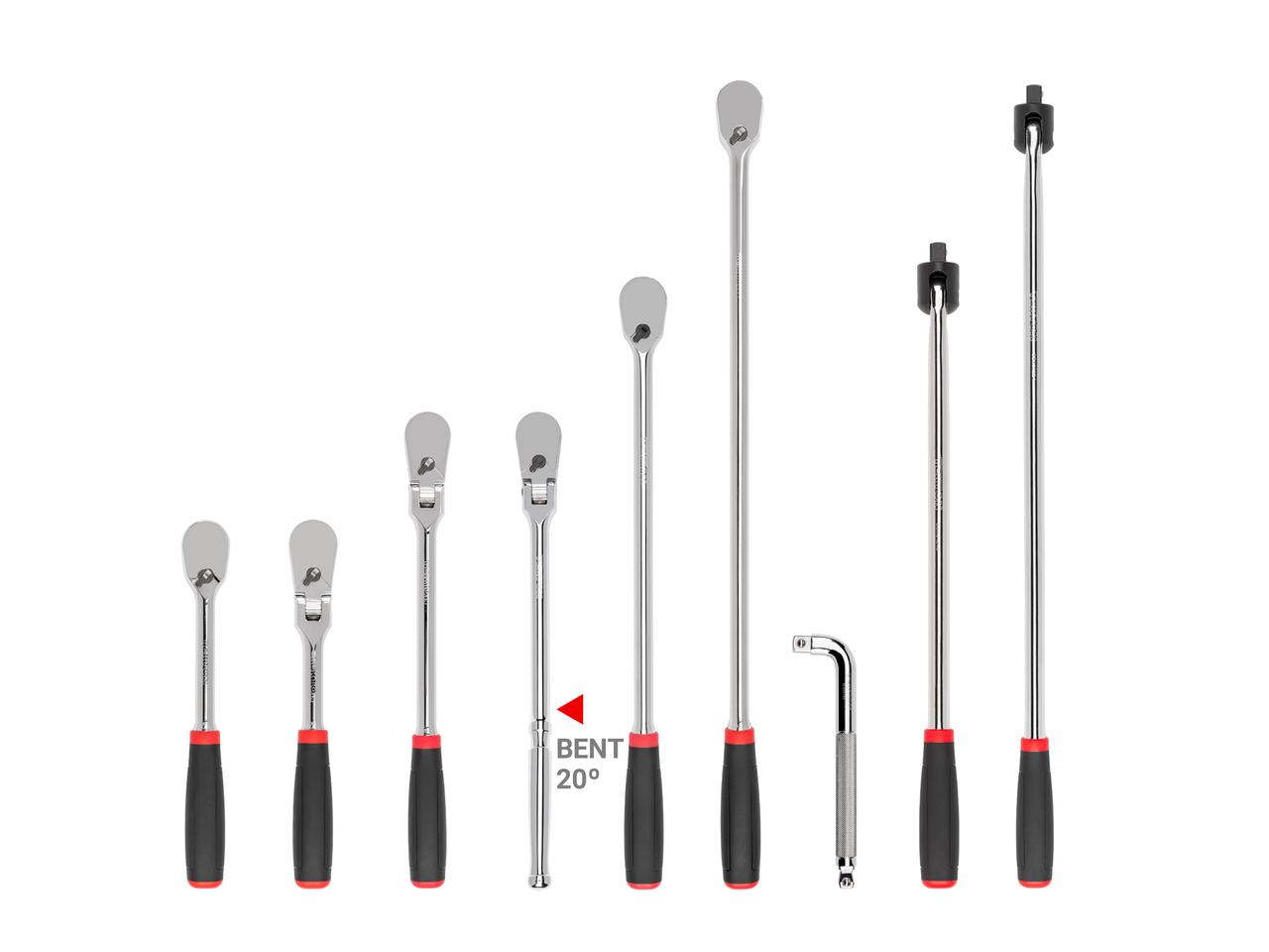 9Piece 1/2 Inch Drive Comfort Grip Drive Tool Set TEKTON