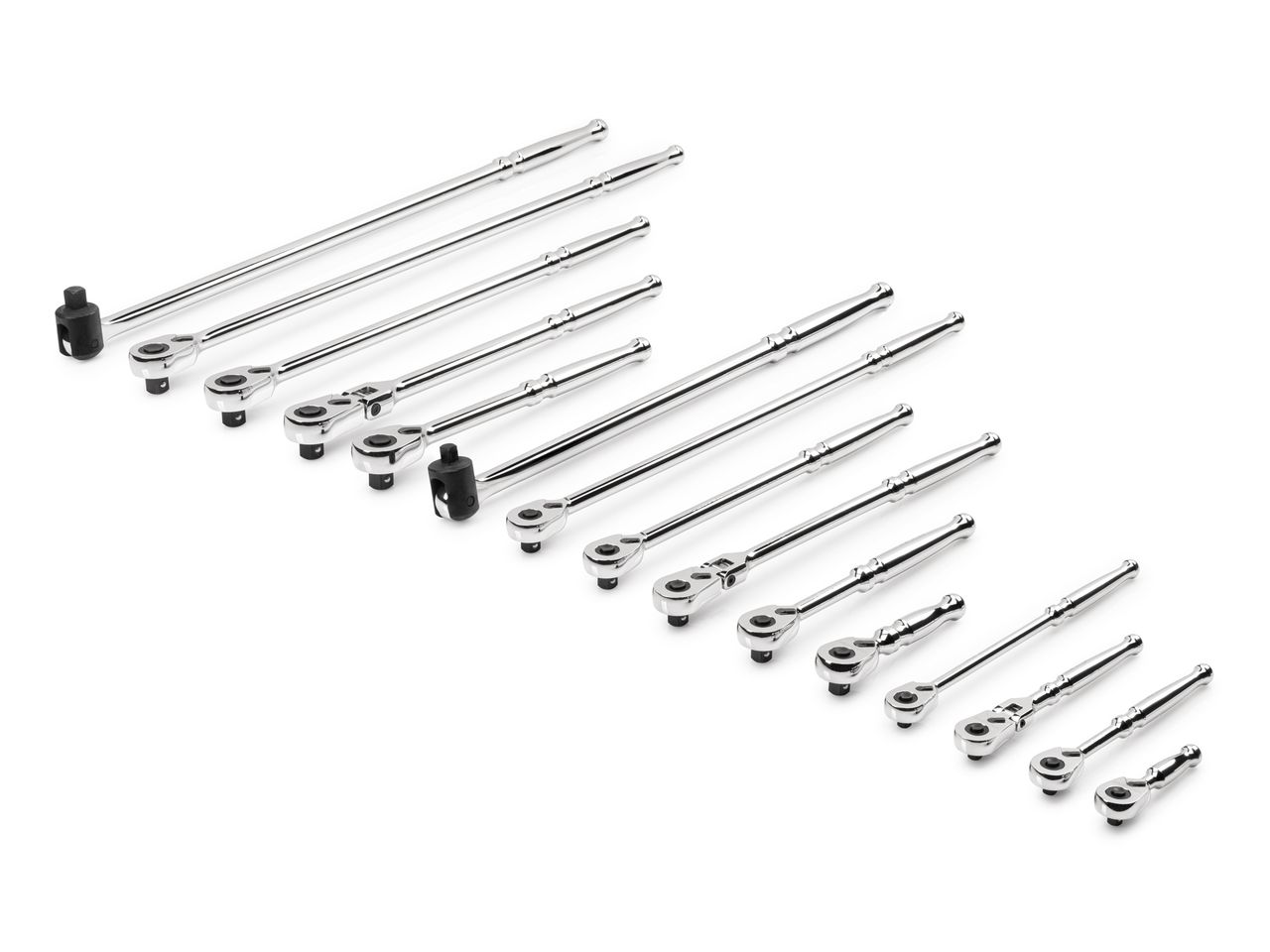 15Piece QuickRelease Ratchet and Breaker Bar Set TEKTON