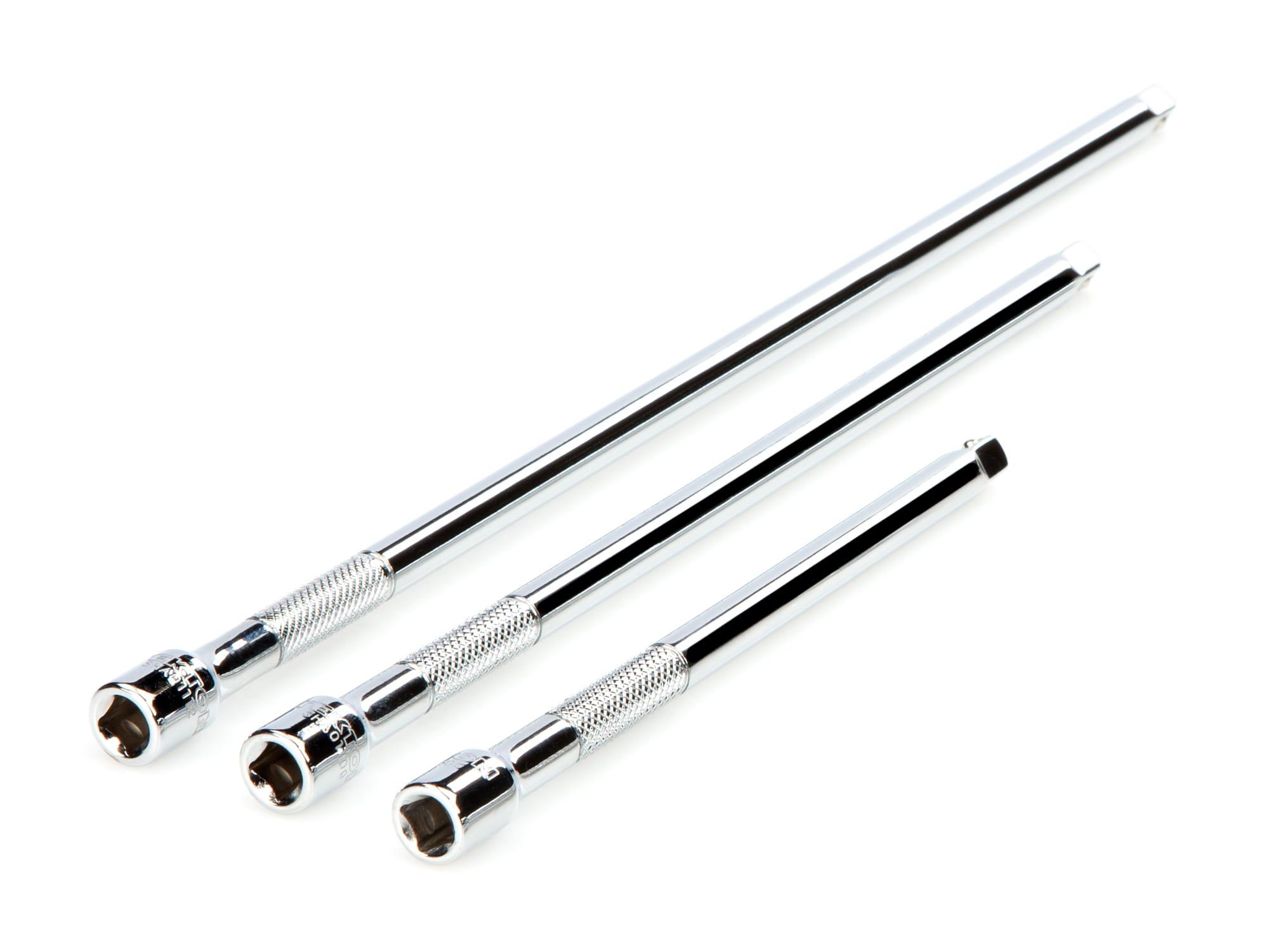 TEKTON SHA90005-T 1/4 Inch Drive Extension Set, 3-Piece (6, 9, 12 in.)