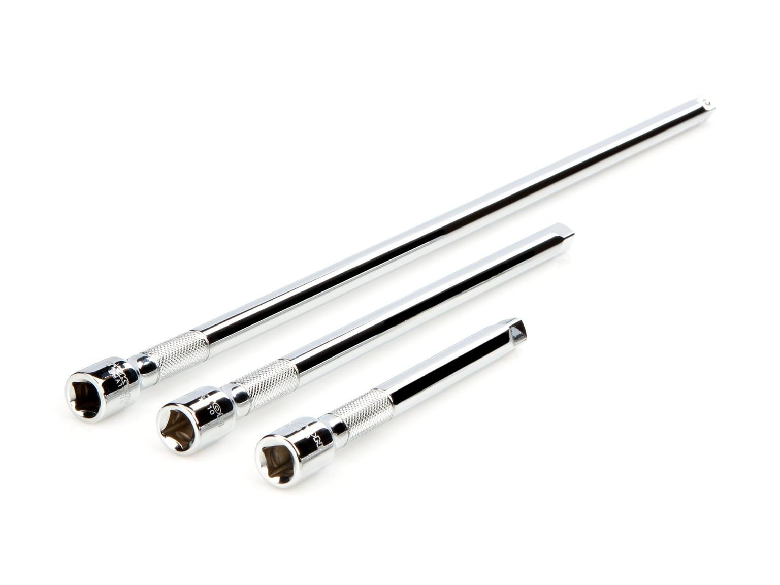 TEKTON SHA91006-T 3/8 Inch Drive Extension Set, 3-Piece (6, 10, 18 in.)