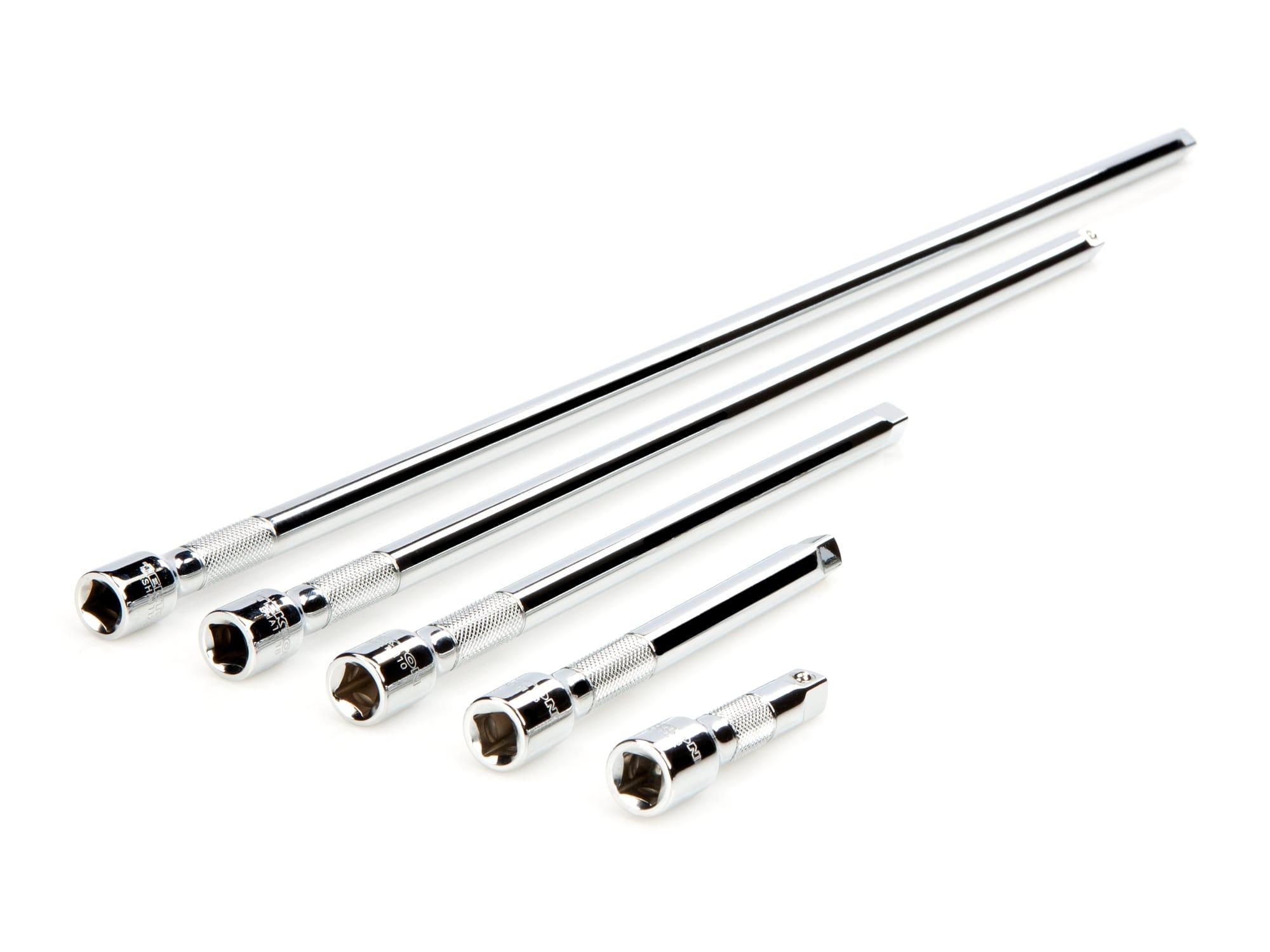 TEKTON SHA91008-T 3/8 Inch Drive Extension Set, 5-Piece (3, 6, 10, 18, 24 in.)