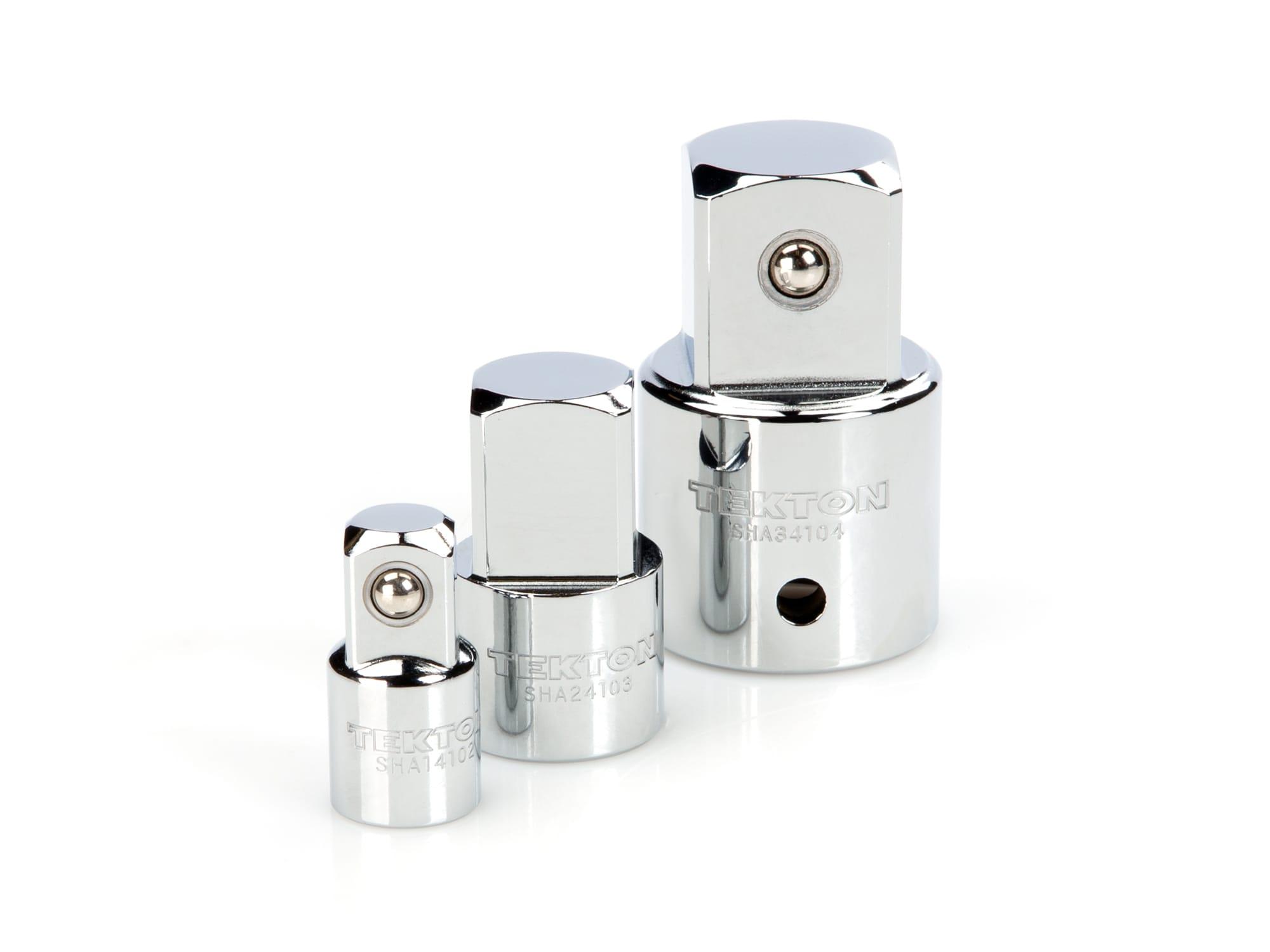 TEKTON SHA99011-D 3/8, 1/2, 3/4 Inch Drive Adapter Set (3-Piece)